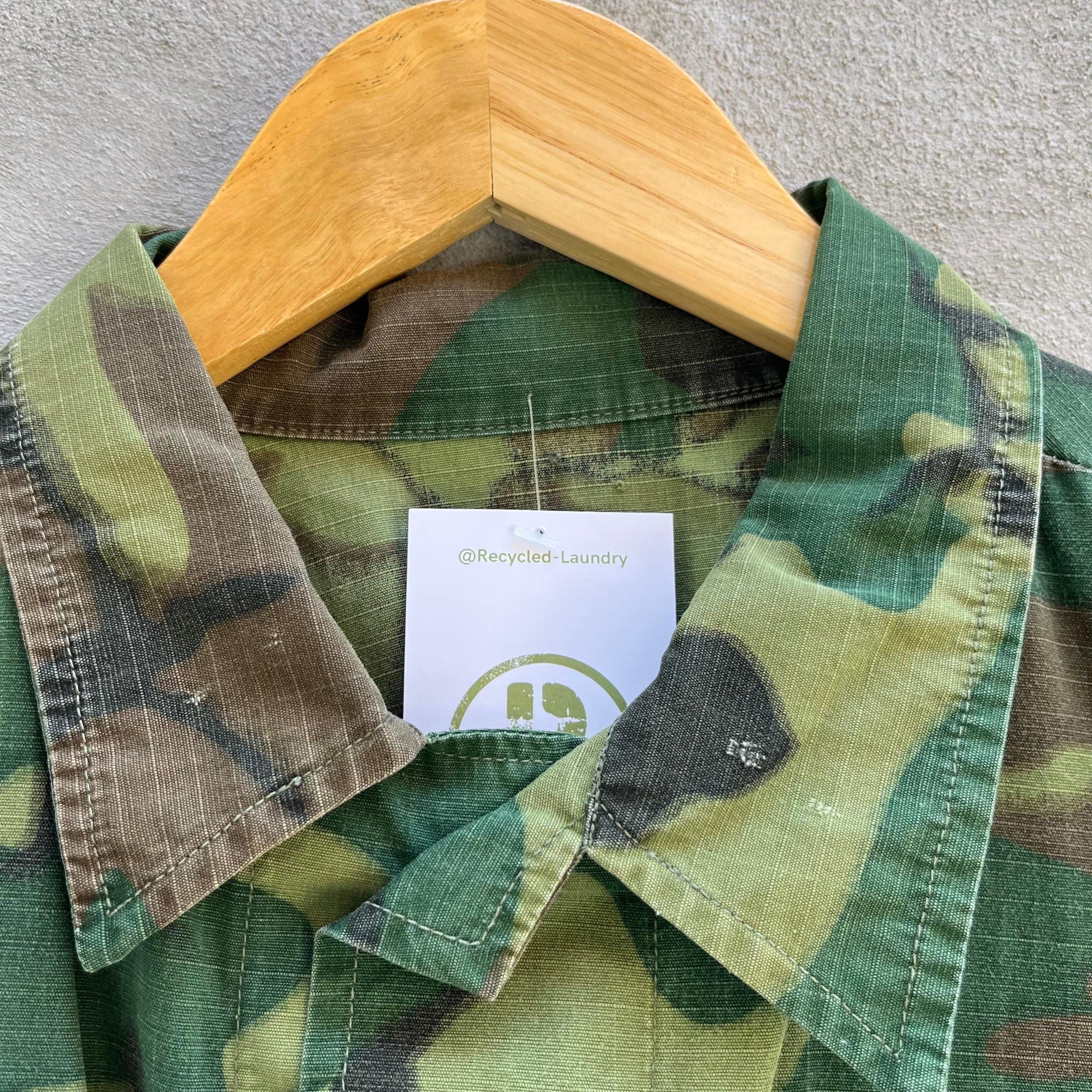 Vintage 60's USMC ERDL Camo Slant Pocket Jungle Jacket Size US L / EU 52-54 / 3 - 6 Thumbnail