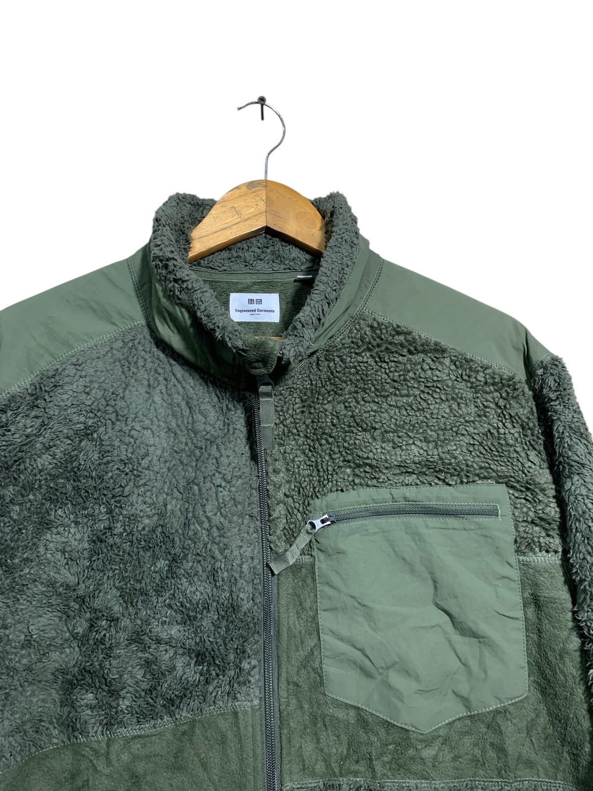 Engineered Garments × Uniqlo 🔥UNIQLO X E.GARMENTS F/W19 SPLIT FLEECE JACKET Size US L / EU 52-54 / 3 - 4 Thumbnail