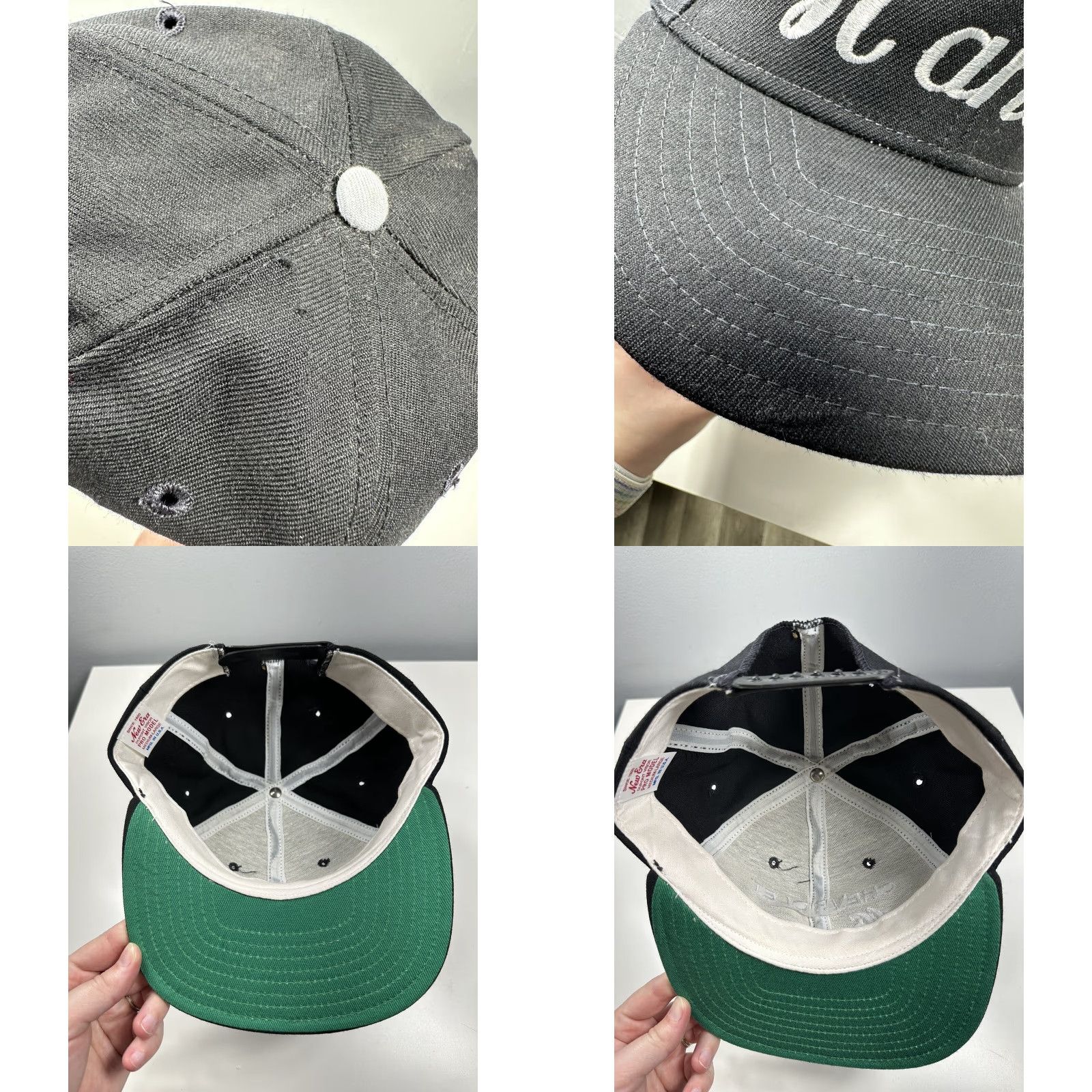 New Era VINTAGE 90s Chevrolet Hanes New Era Pro Snapback Hat Made in USA Black M/L Size ONE SIZE - 8 Thumbnail