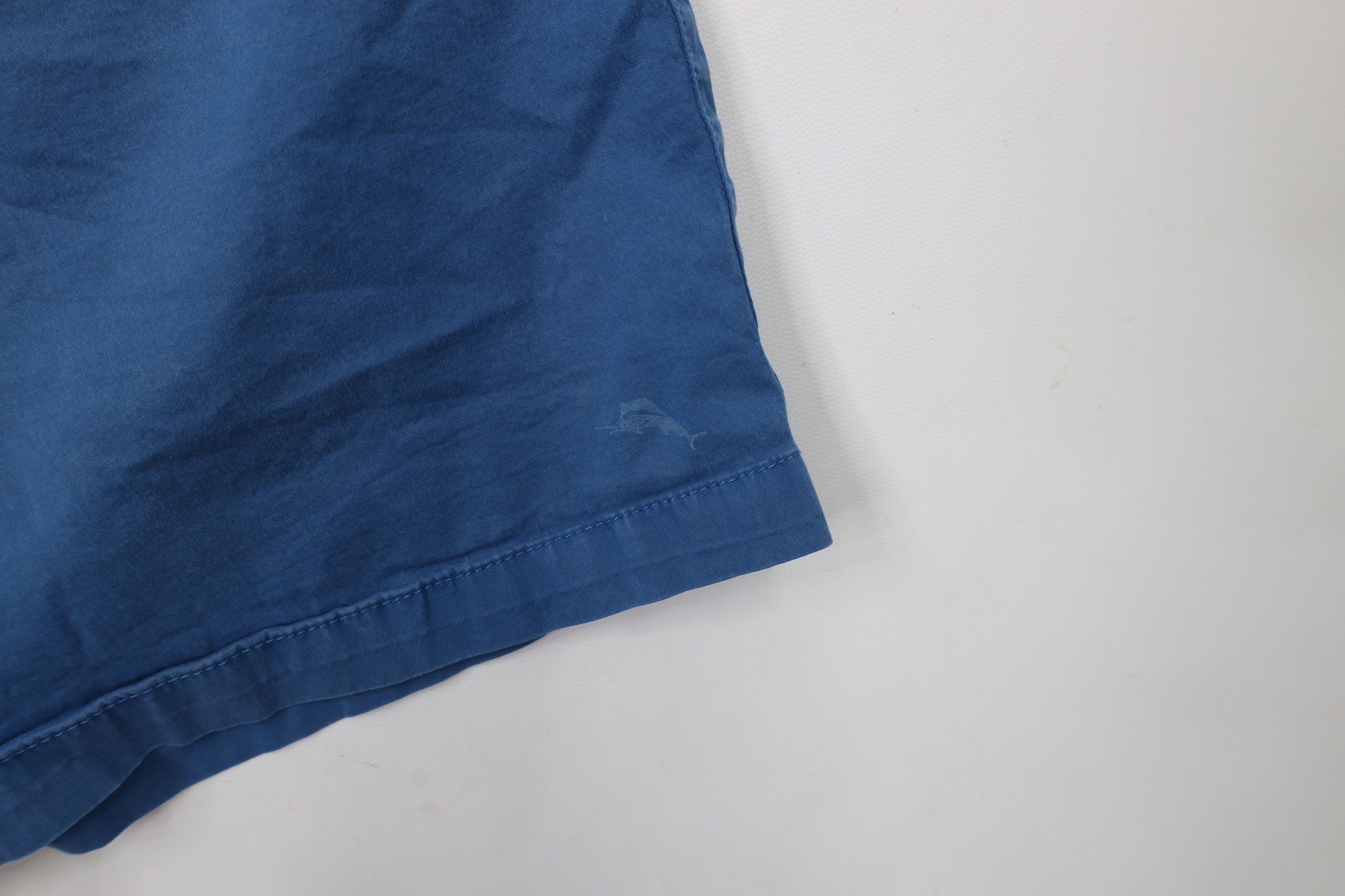 Tommy Bahama × Vintage Vintage Y2K Tommy Bahama Marlin Logo Above Knee Shorts Blue Size US 36 / EU 52 - 5 Thumbnail