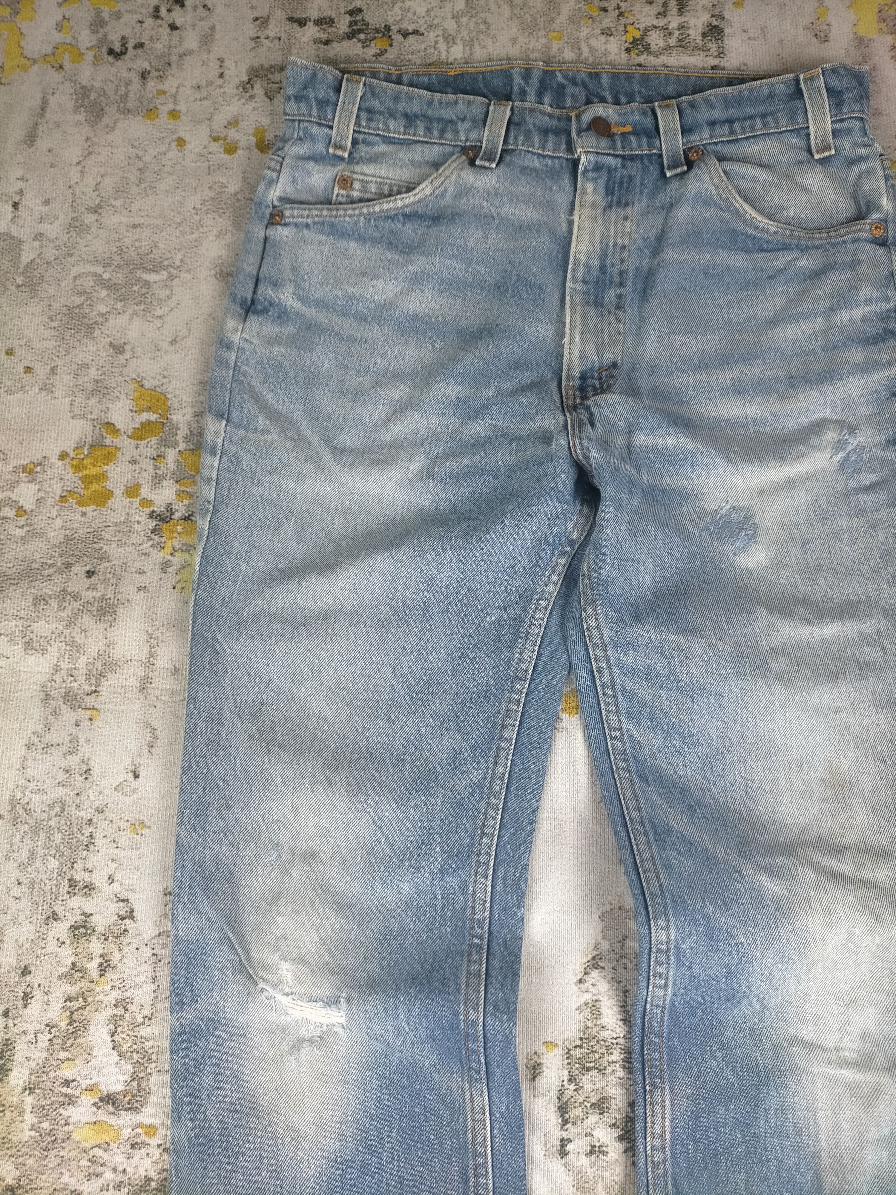 Vintage 🔥 Vintage 80s Levis 517 Orange Tab Flare Distressed Jeans Size US 32 / EU 48 - 5 Thumbnail
