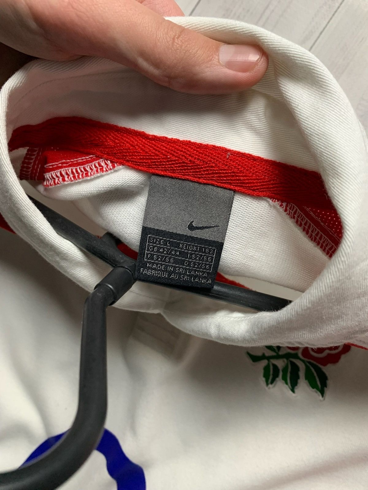 Nike × Vintage Vintage Nike Rugby England jersey size L Size US L / EU 52-54 / 3 - 7 Thumbnail