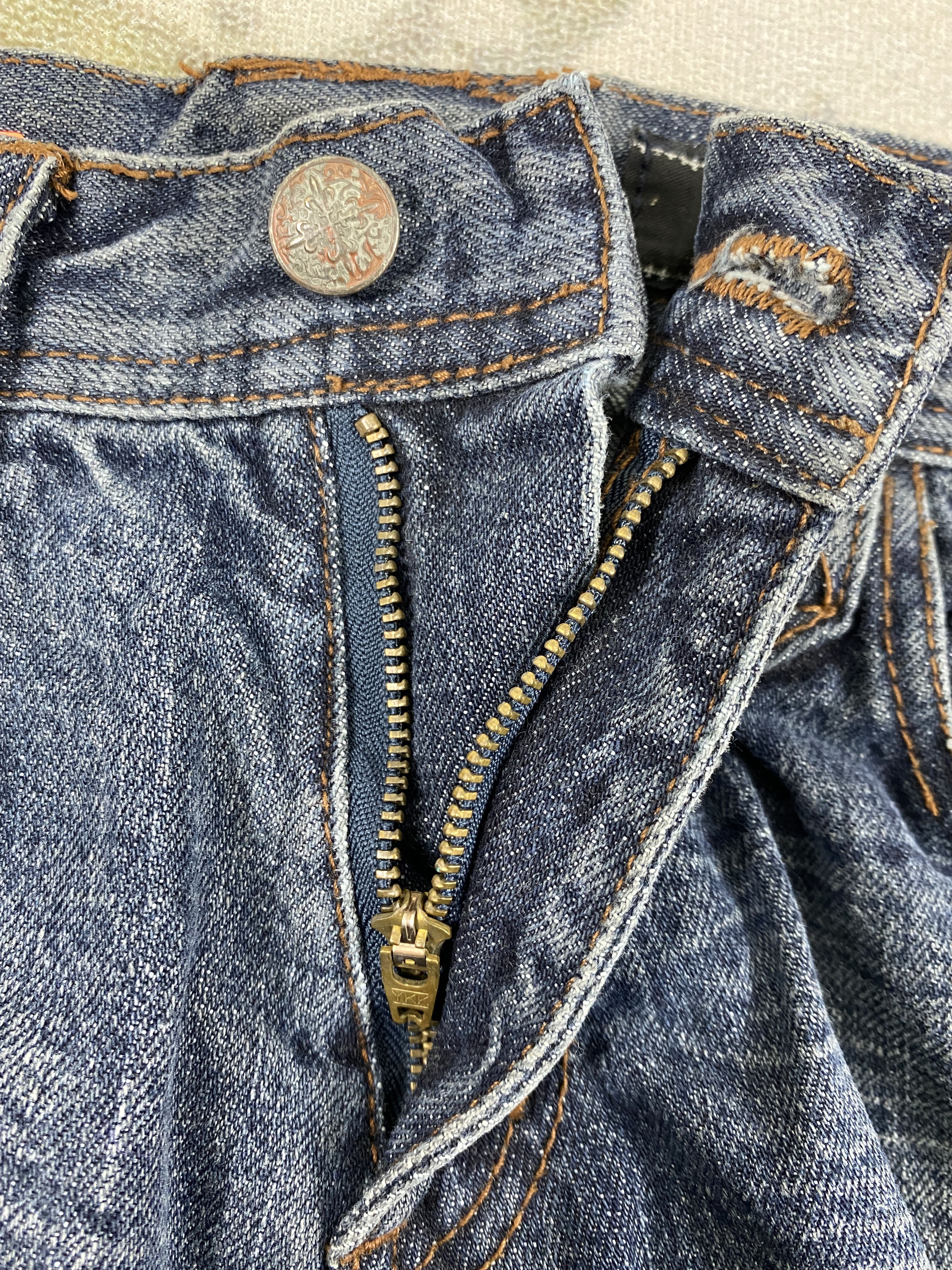 If Six Was Nine Vintage Childeric i Flare Jeans 29x30.5 Denim - JN3735 Size US 29 - 6 Thumbnail