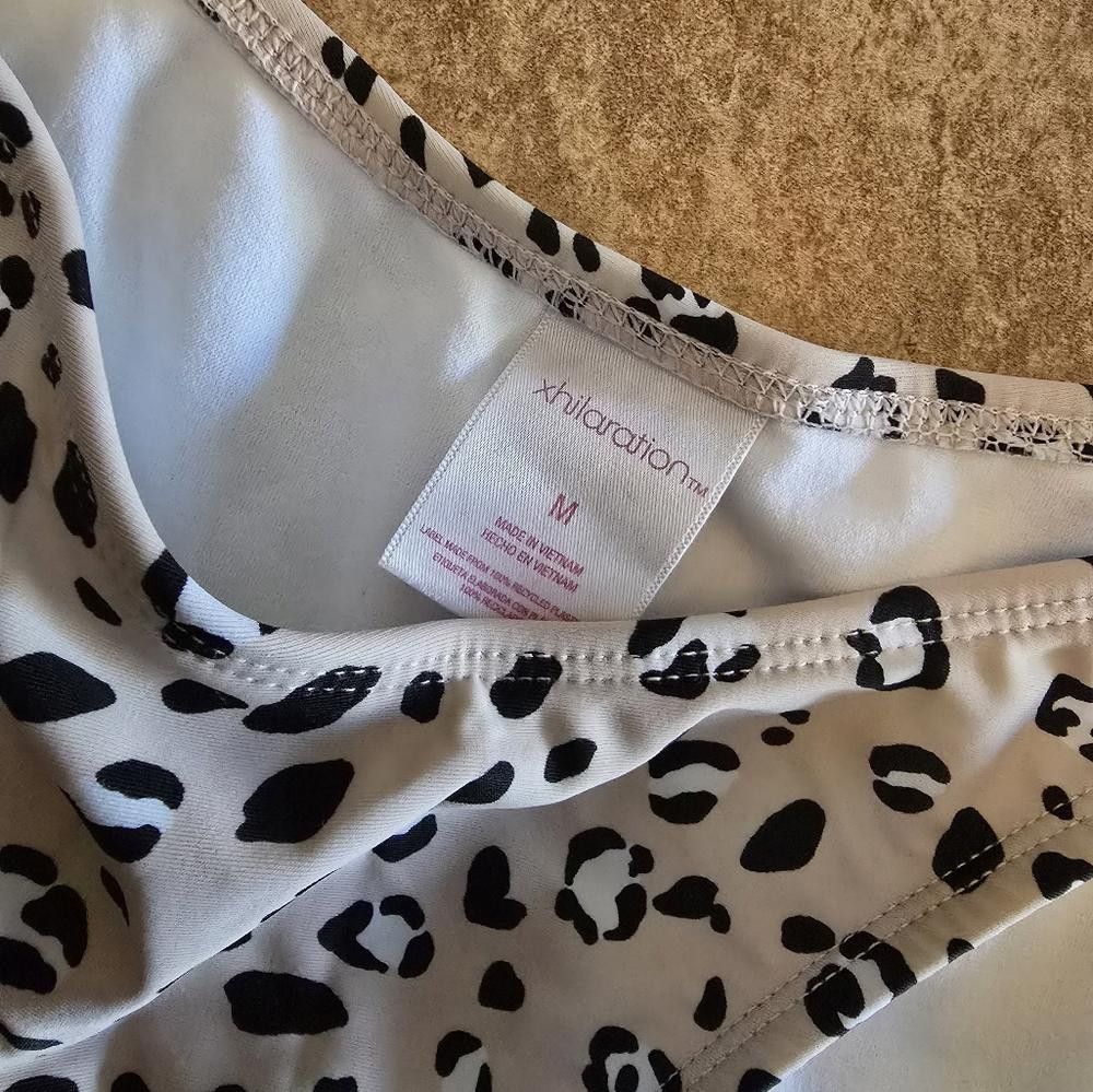 Designer Beige Black Animal XHLN Bikini Bottoms Size ONE SIZE - 4 Thumbnail