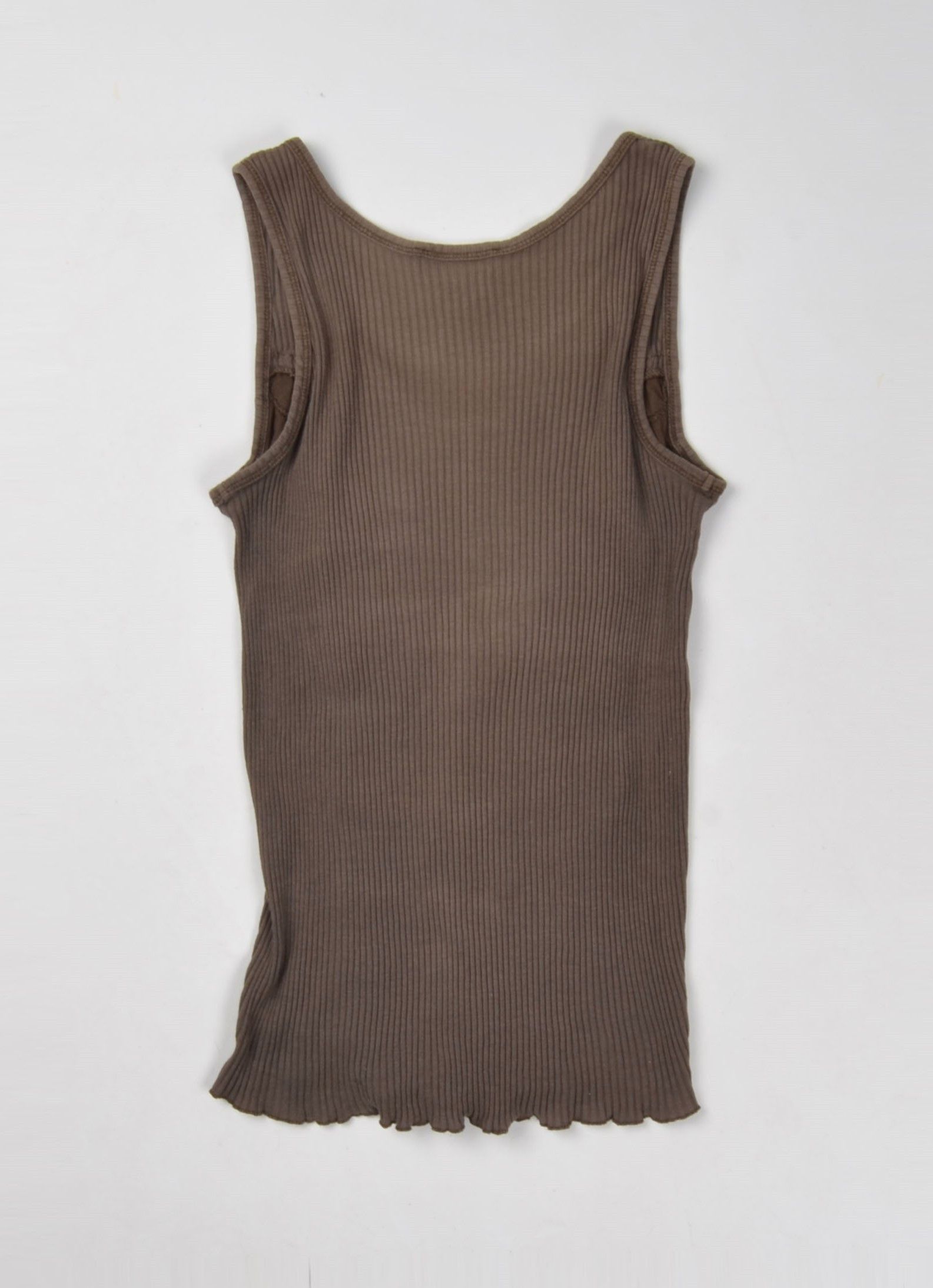 Designer Vintage Kookai Y2K Coquette Cottage Rib Knit Gray Top Size S / US 4 / IT 40 - 9 Thumbnail