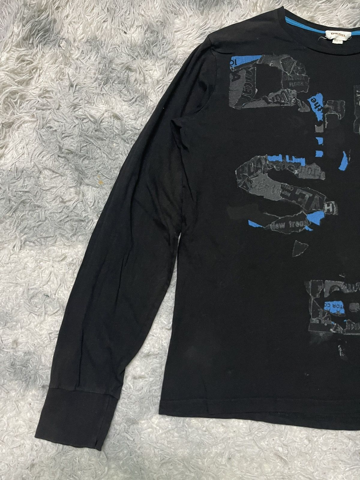 Diesel Y2K DIESEL LONG SLEEVE T SHIRT RARE DESIGN Size US XL / EU 56 / 4 - 3 Thumbnail