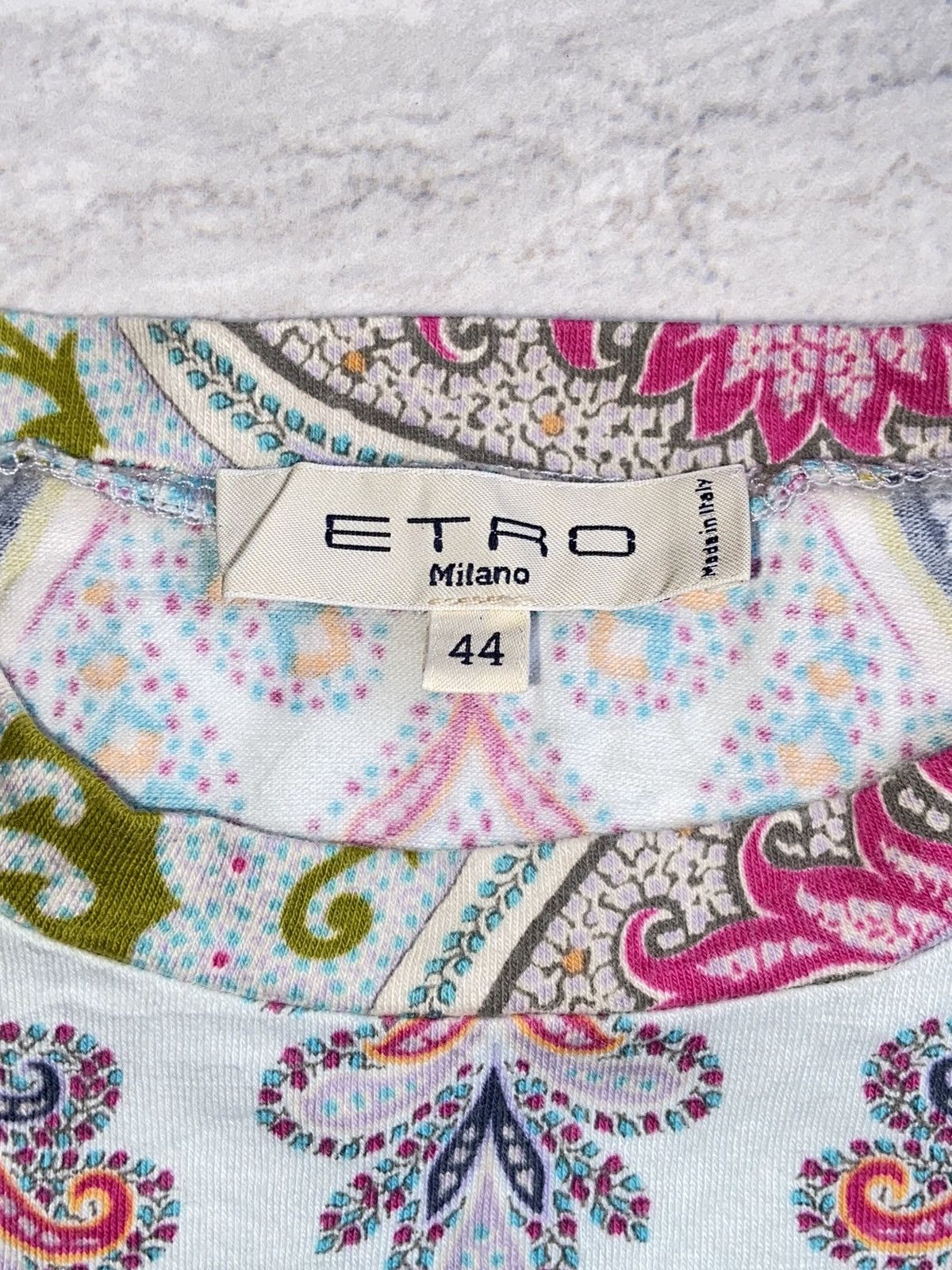 Designer × Etro ETRO Patterned T-Shirt Size S / US 4 / IT 40 - 4 Thumbnail
