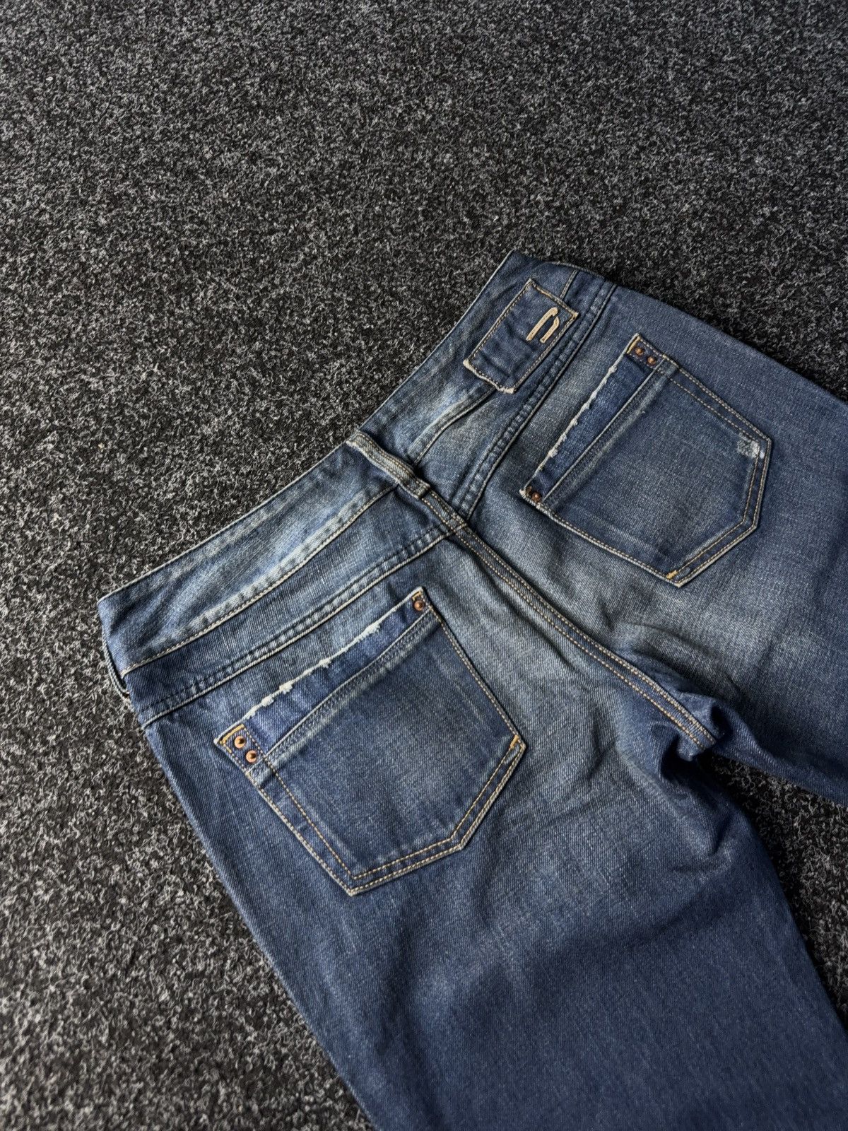 Diesel Vintage 00s Luxury Distressed Diesel Flared Denim pants Size 31" - 12 Thumbnail