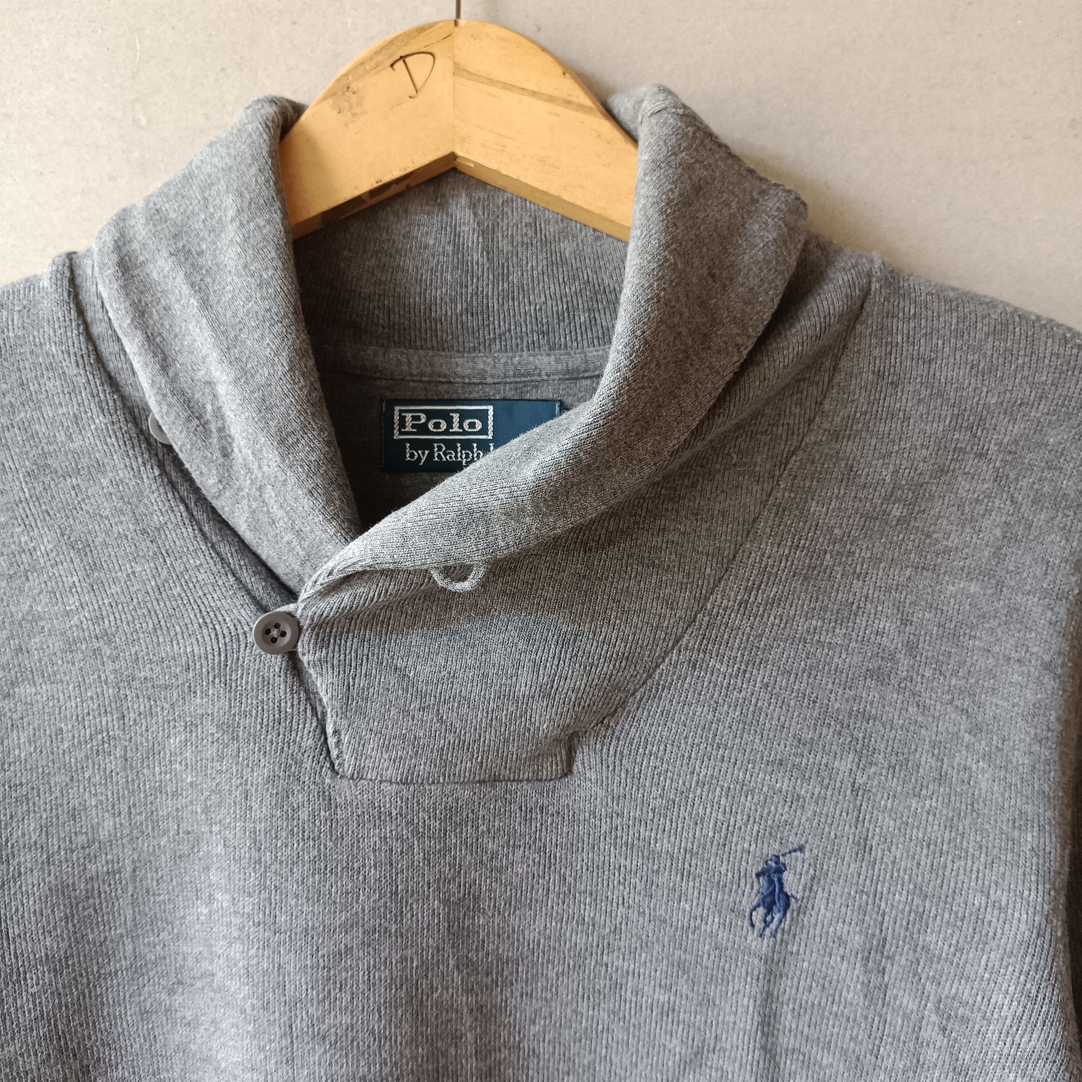 Polo Ralph Lauren Vintage Polo Ralph Lauren Shawl Collar Sweatshirt Size US S / EU 44-46 / 1 - 4 Thumbnail