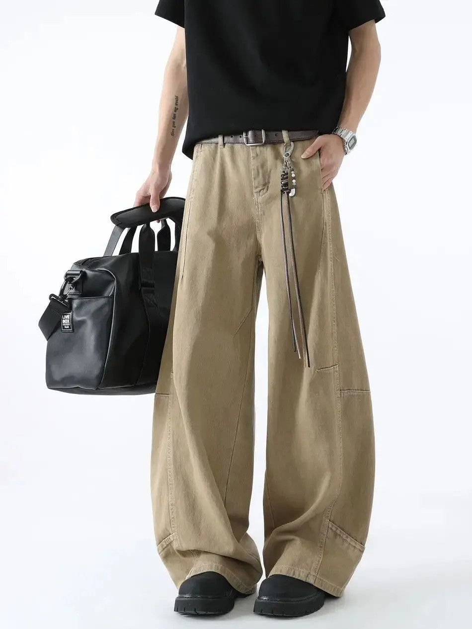 Japanese Brand Retro loose wide leg patchwork jeans Size US 32 / EU 48 - 2 Thumbnail