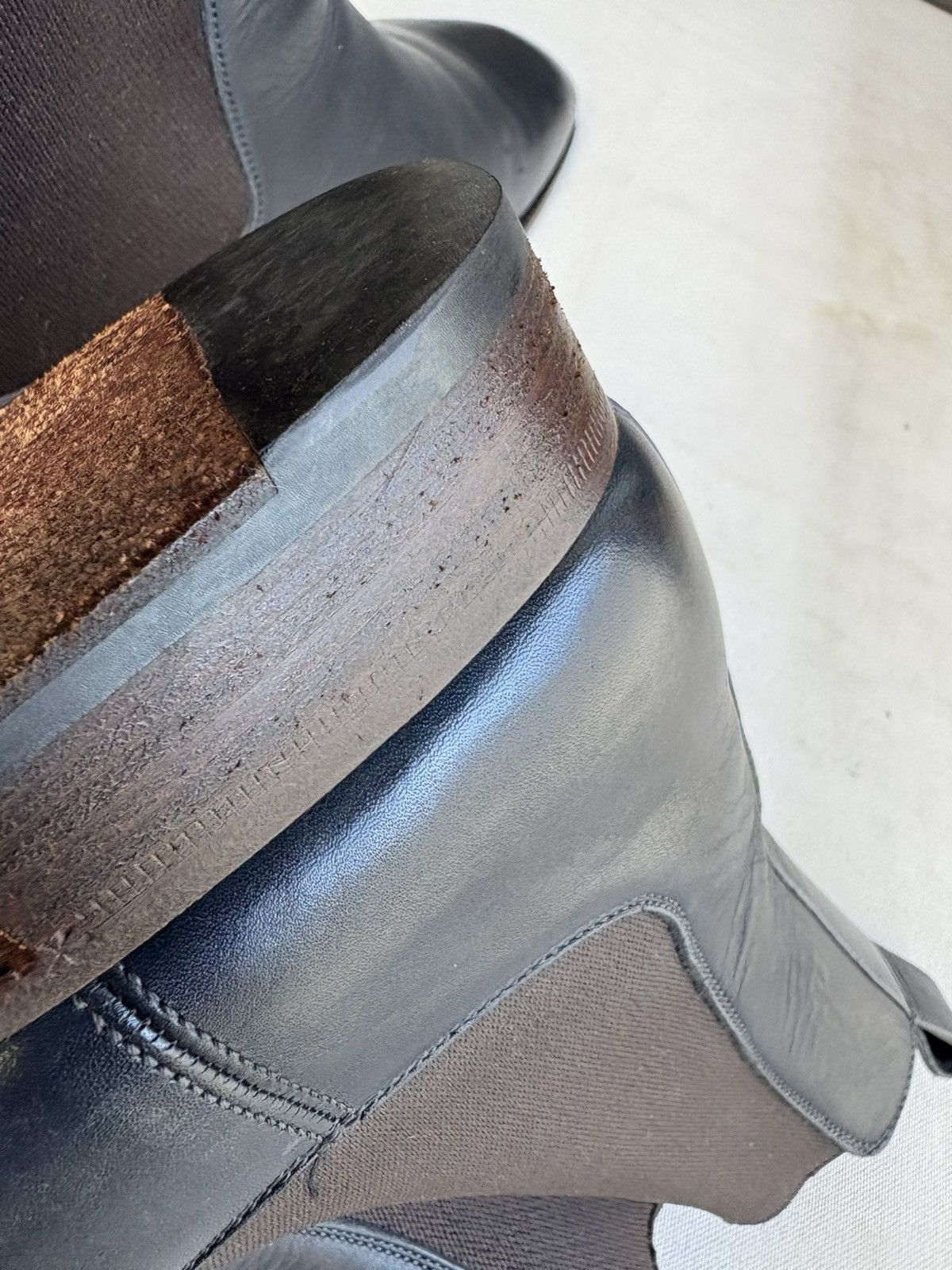 Gucci Gucci deep navy chelsea dress boots Size US 7.5 / EU 40-41 - 5 Thumbnail