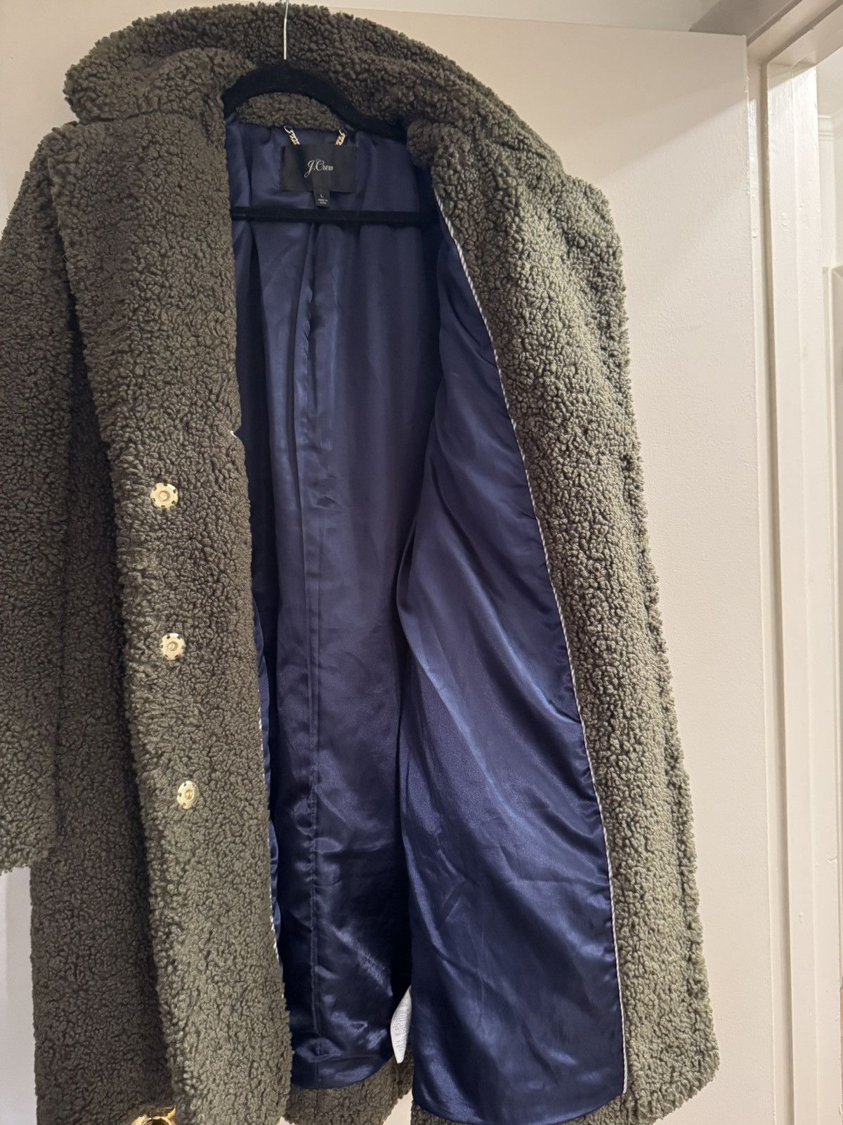 J.Crew Women’s J.Crew Teddy Sherpa Size L / US 10 / IT 46 - 7 Thumbnail