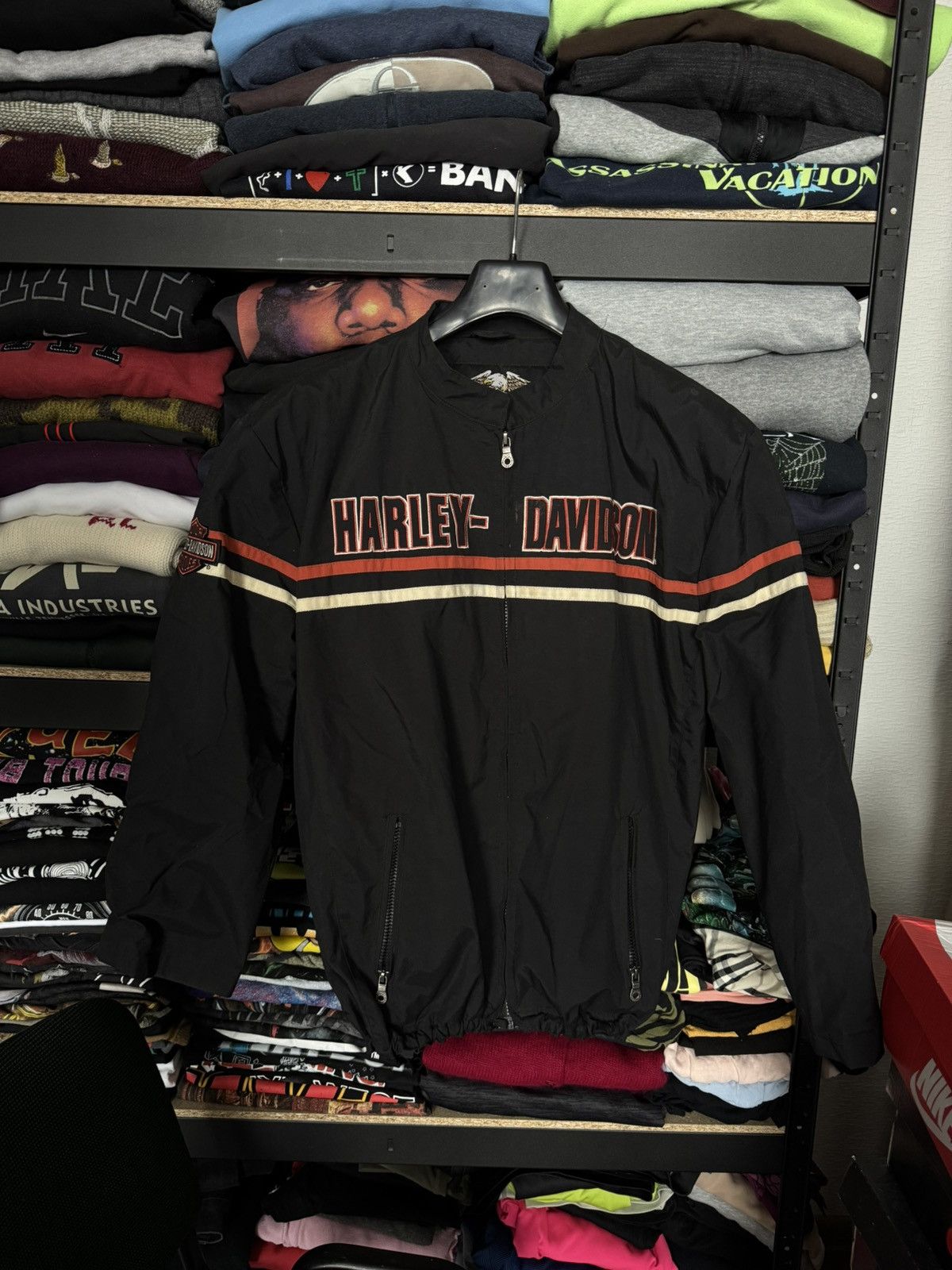 Harley Davidson × Vintage Harley Davidson vintage big logo jacket bomber Size US M / EU 48-50 / 2 - 6 Thumbnail