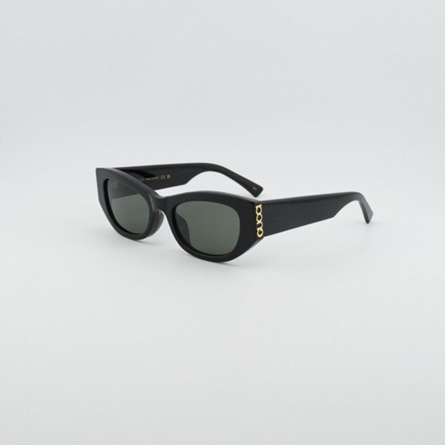 Gucci Gucci GG2044SA 001 Women Sunglasses Black Cat Eye Frame Size ONE SIZE - 1 Thumbnail