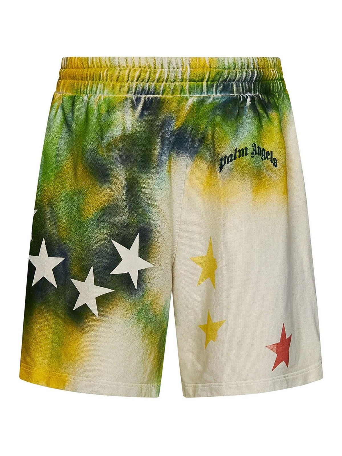 Palm Angels o1gr1nt0425 Sprayed Stars Vint Sweatshorts in Multicolor Size US 32 / EU 48 - 2 Thumbnail