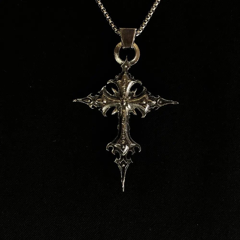 Jewelry Skeleton Cross Skull Necklace Gothic Chain Size ONE SIZE - 5 Thumbnail