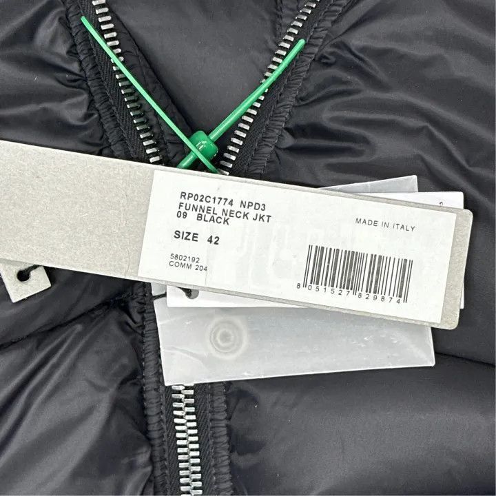 Rick Owens Rick Owens Black High Neck Puffer Jacket -2508 Size S / US 4 / IT 40 - 2 Thumbnail