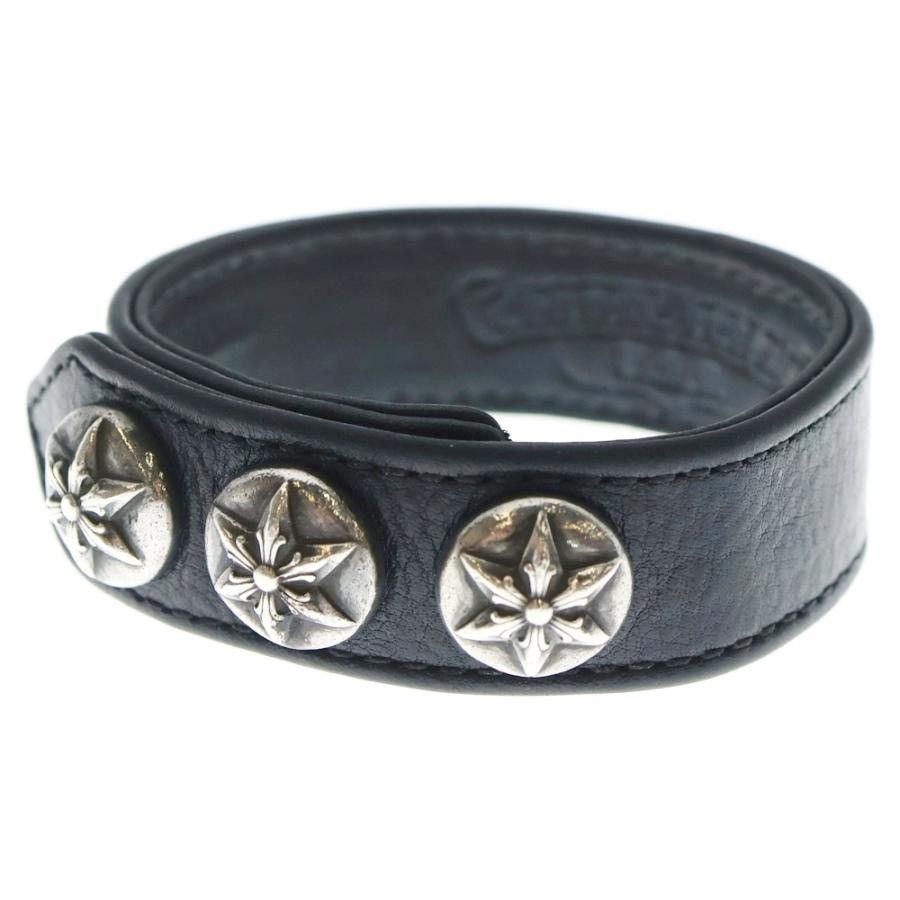 Chrome Hearts star leather bracelet