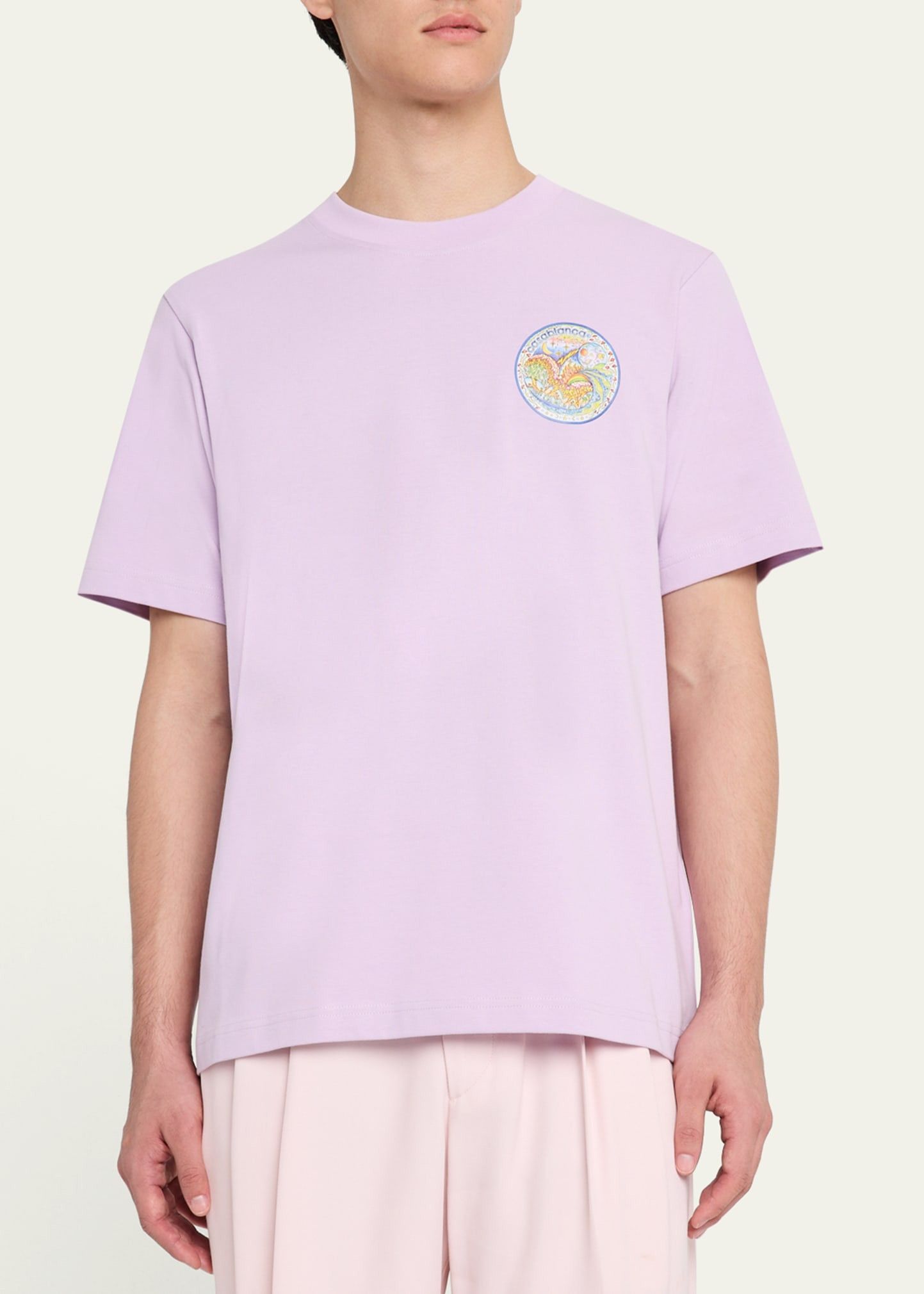 Casablanca os11x0725 The 4 Elements Printed T-Shirt in Purple Size US XXL / EU 58 / 5 - 3 Thumbnail
