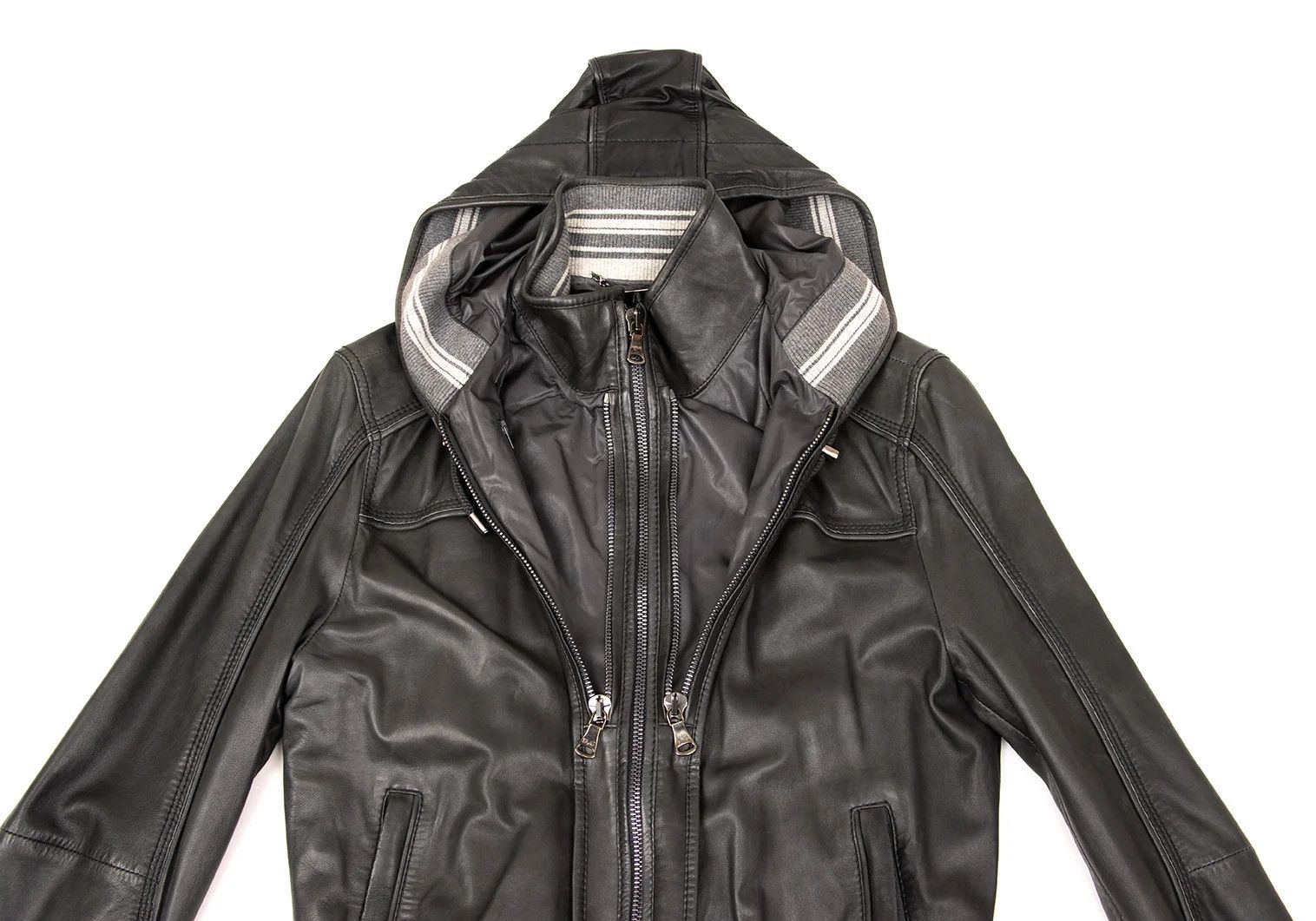 Dolce & Gabbana Hooded Zip Blouson in Charcoal, Size 46 Size US S / EU 44-46 / 1 - 12 Thumbnail