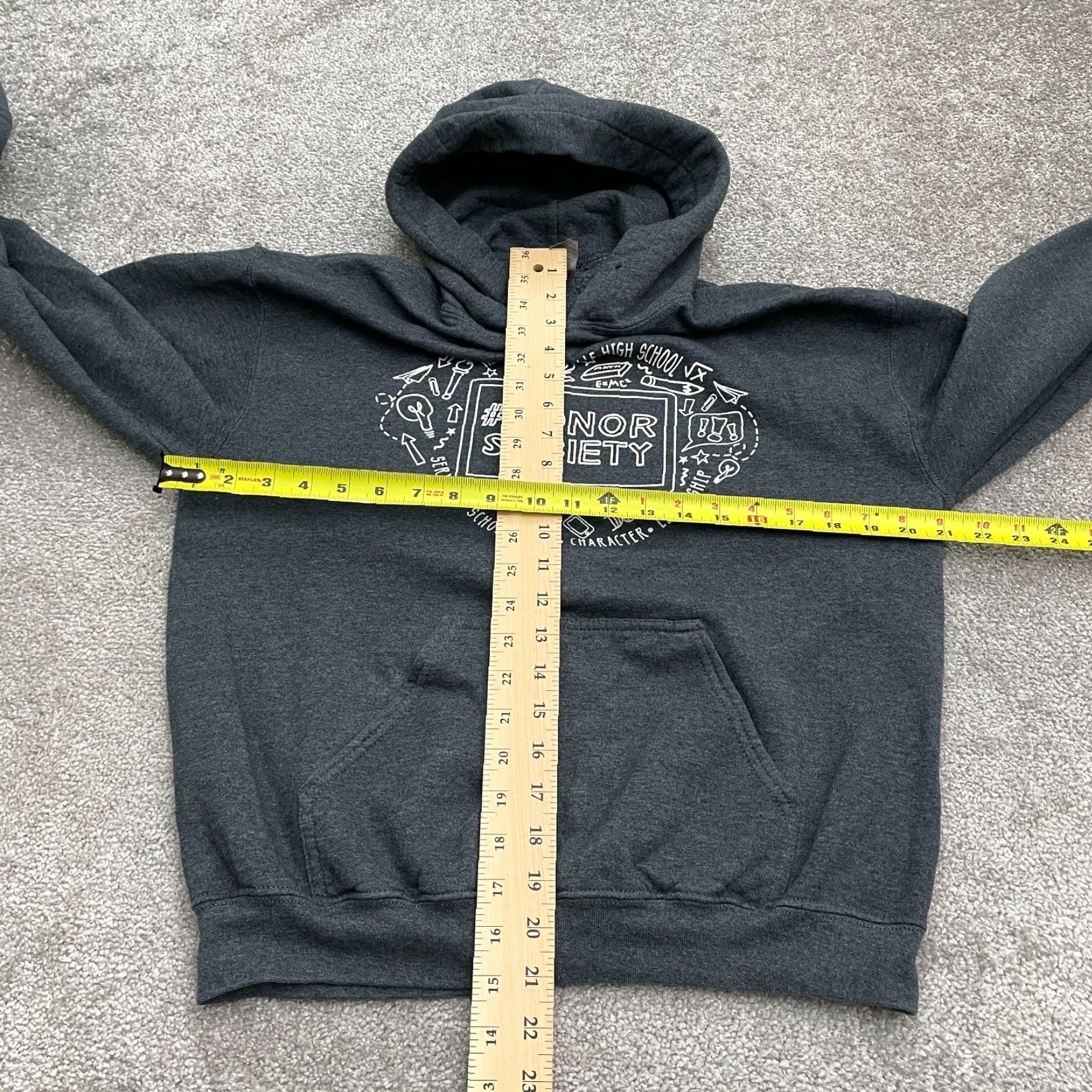 Gildan Gildan Heavy Blend Hoodie Pullover Gray Graphic Fleece Unisex Medium Size US M / EU 48-50 / 2 - 6 Thumbnail