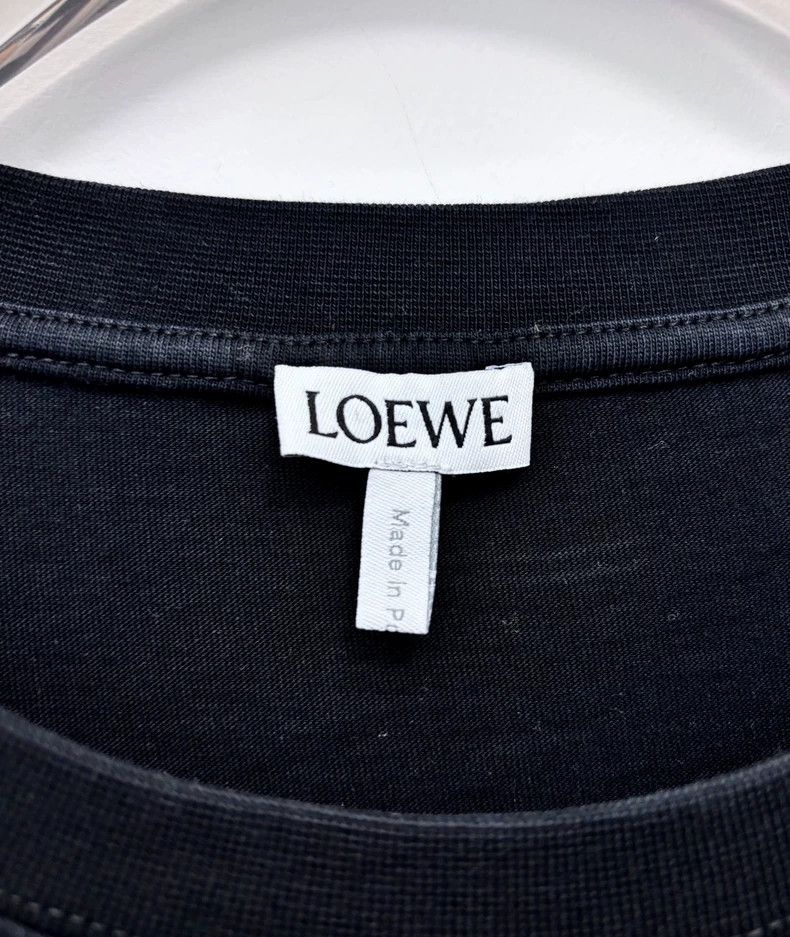 Loewe LOEWE Pocket embroidery logo blue and black T-shirt Size US M / EU 48-50 / 2 - 5 Thumbnail