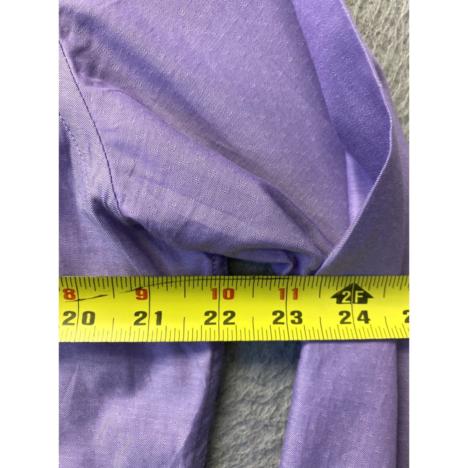 Vintage VINTAGE Duchamp London Men's Dress Shirt Long Sleeve Slim Fit Light Purple Cotton Size L, London Theme Size US L / EU 52-54 / 3 - 5 Thumbnail
