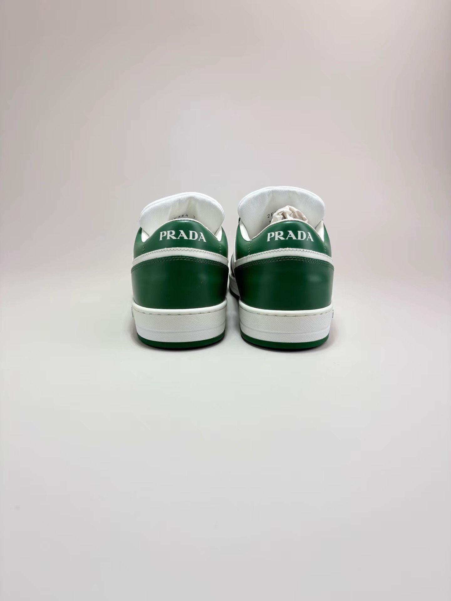 Prada PRADA Triangle Logo White and Green Skate Shoes K1 Size US 7 / EU 40 - 3 Thumbnail
