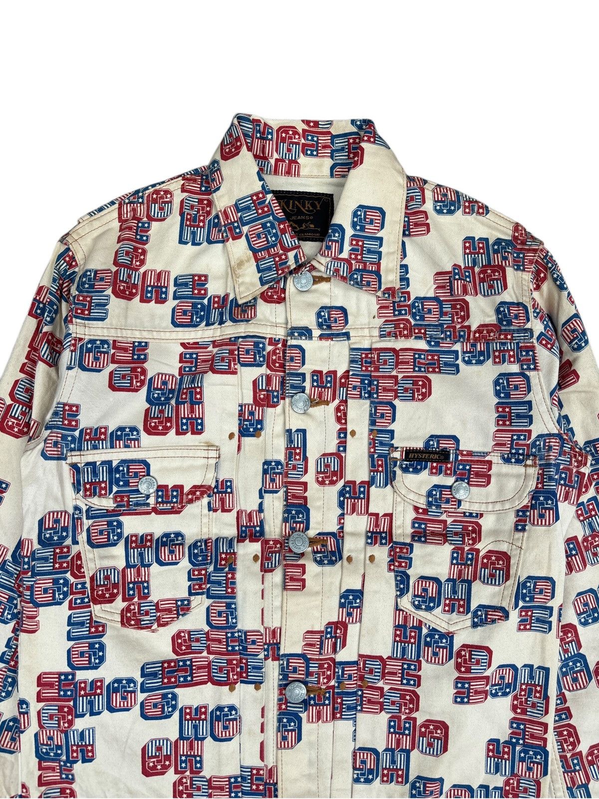 Designer × Hysteric Glamour × Japanese Brand Hysteric Glamour KINKY American Flag Pleated Front Western Size US M / EU 48-50 / 2 - 3 Thumbnail