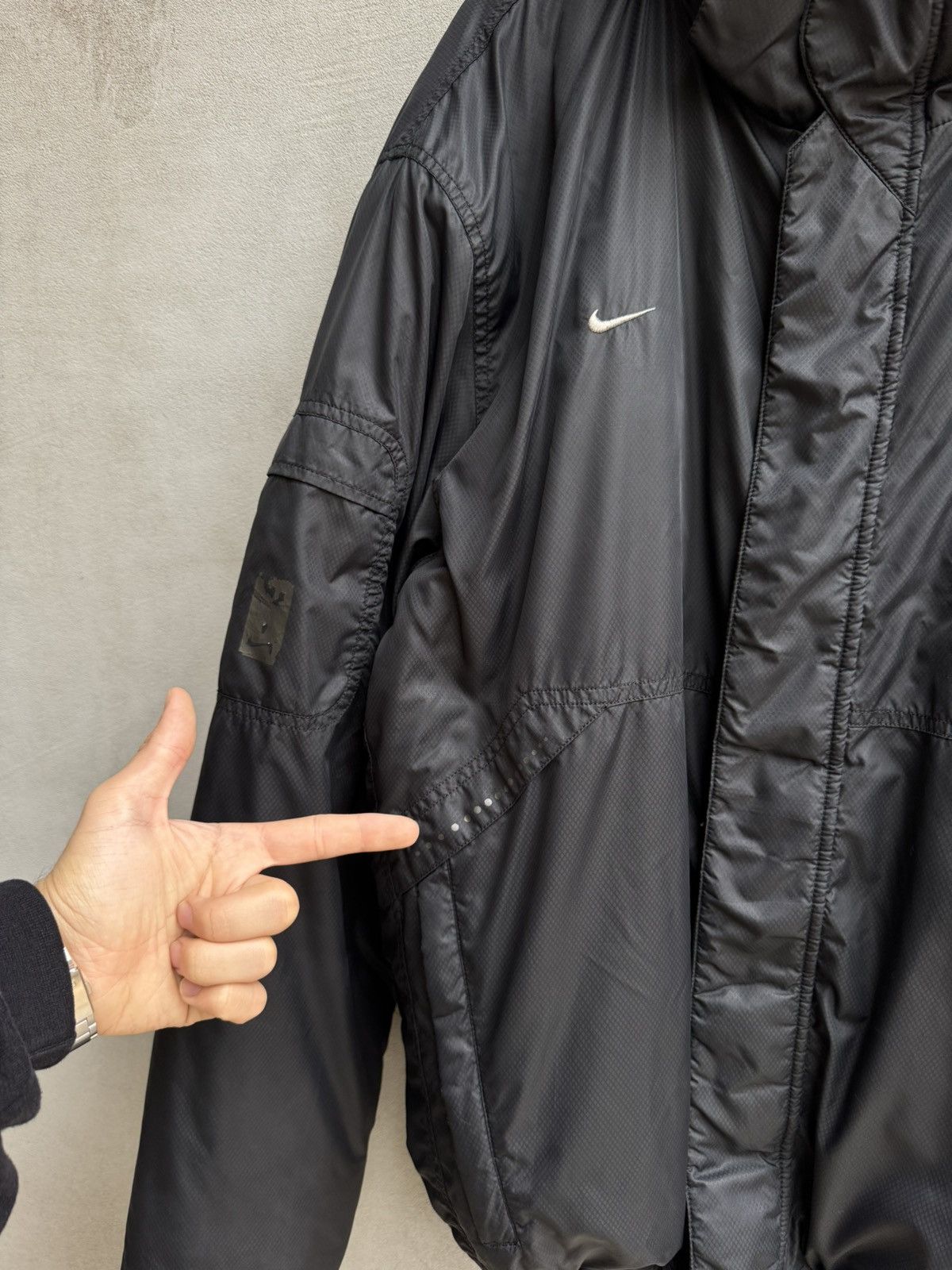 Nike Vintage Nike ACG Puffer Jacket Hooded 00’s Dry Tech Size US XXL / EU 58 / 5 - 14 Thumbnail
