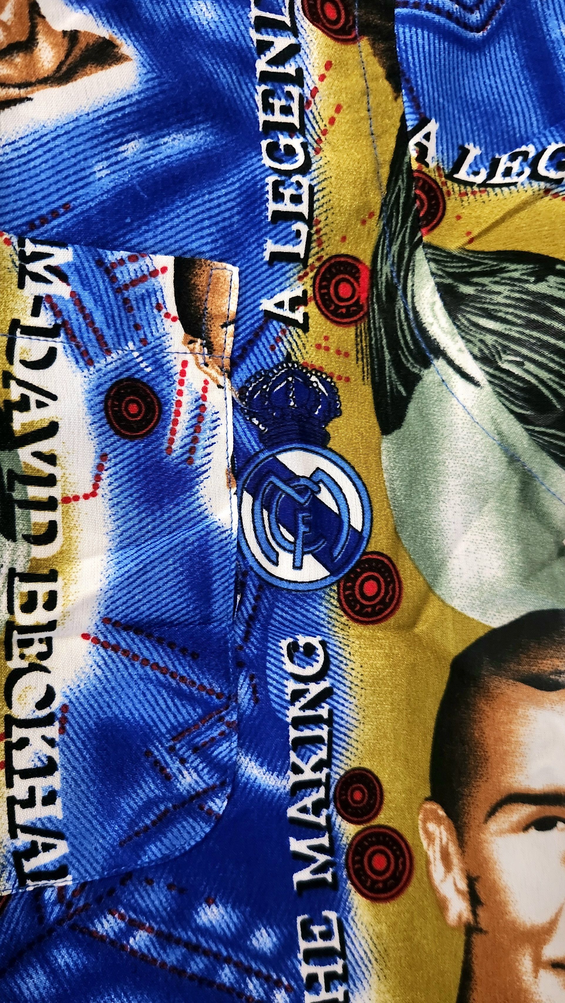 Vintage Vintage David Beckham Real Madrid HEADS ALL OVER PRINT AOP Size US XL / EU 56 / 4 - 9 Thumbnail