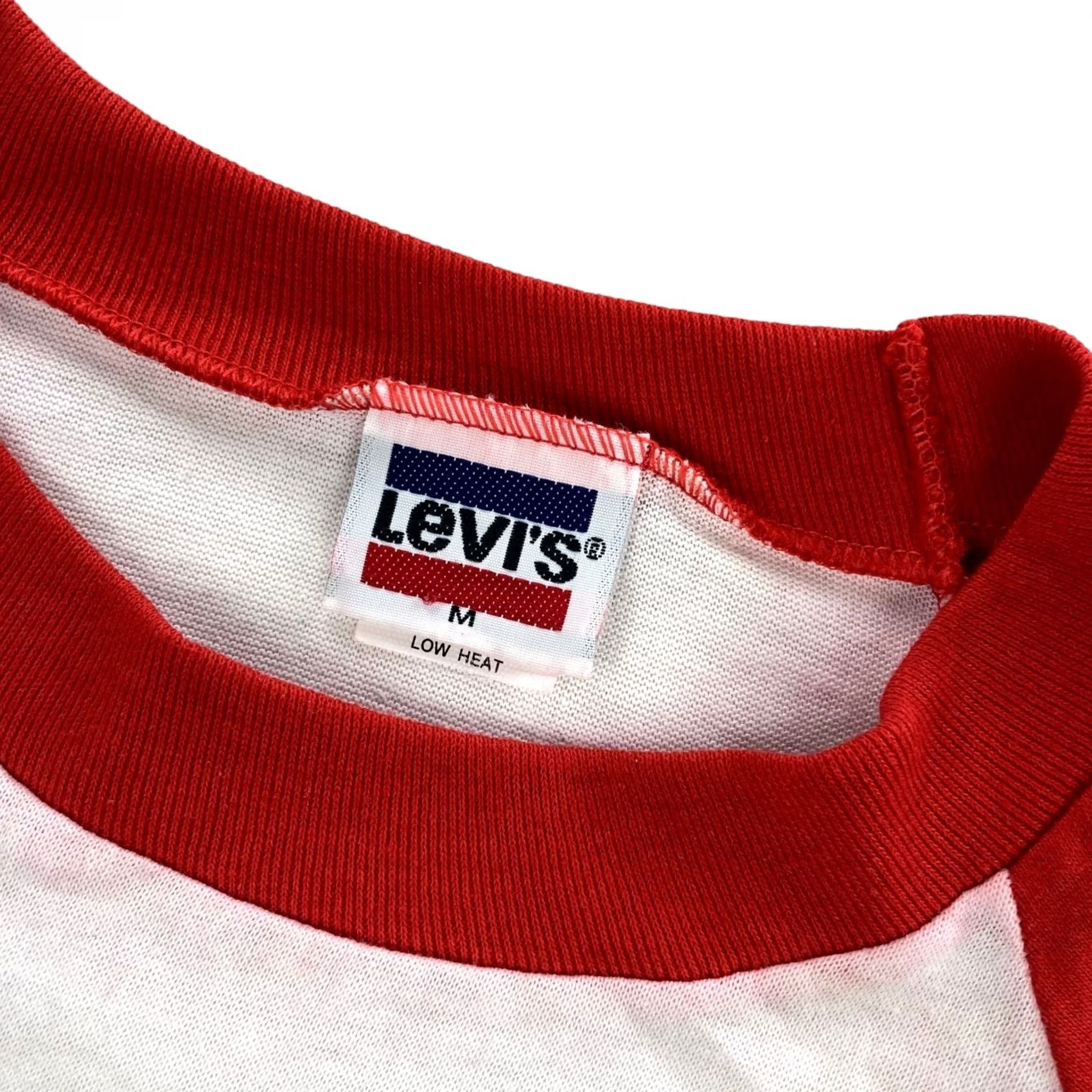 Levi's VTG Levi's 1984 Olympics Raglan Baseball T-Shirt Mens White Red 3/4 Sleeve Medium USA Raglan Graphic Tee Vintage Size US L / EU 52-54 / 3 - 3 Thumbnail