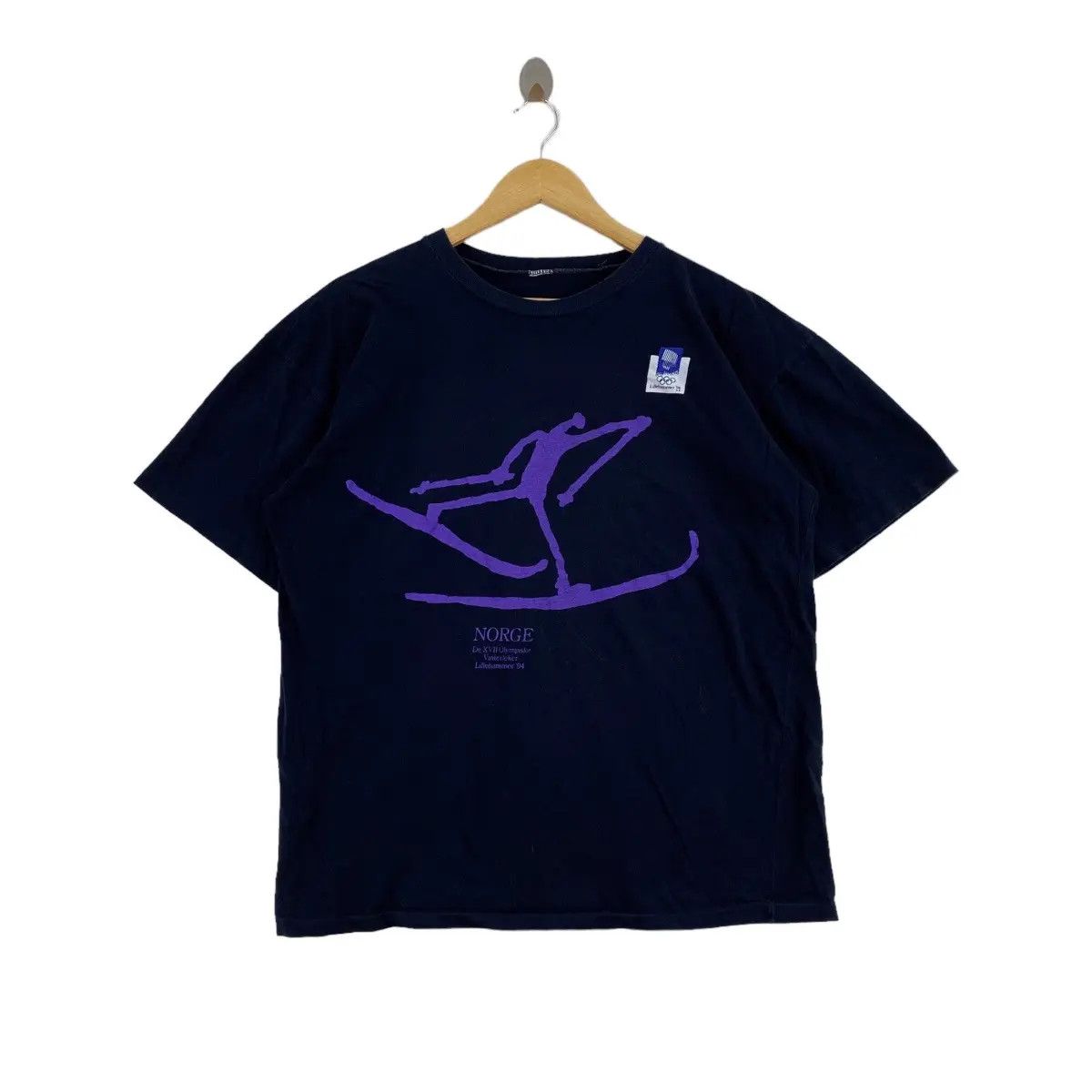 Vintage Vintage 1994 OLYMPIC WINTER LILLEHAMMER Tee Shirt Top Dali Size M / US 6-8 / IT 42-44 - 1 Thumbnail