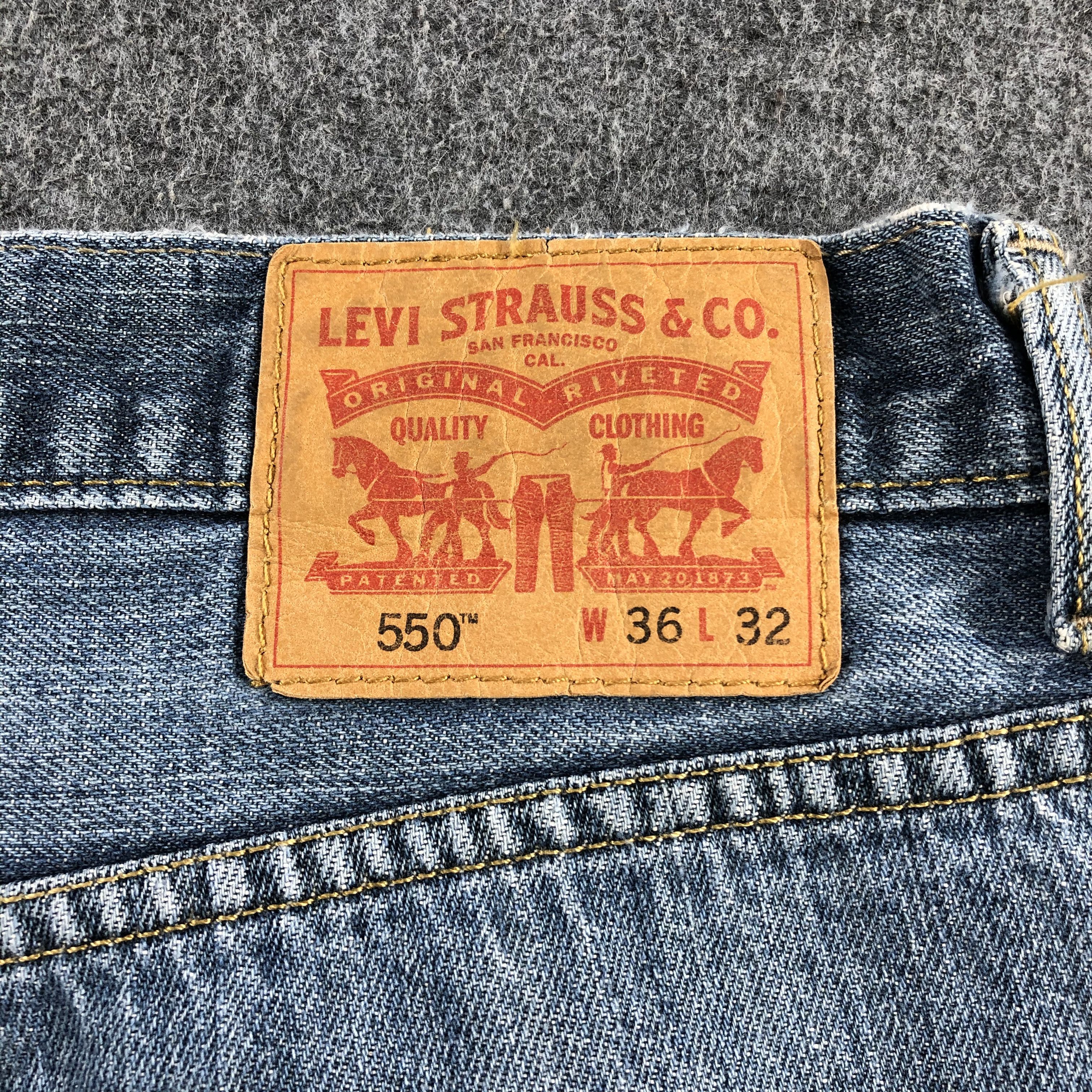 Levi's Vintage Blue Wash Levis 550 Jeans-J2088 Size US 35 - 5 Thumbnail