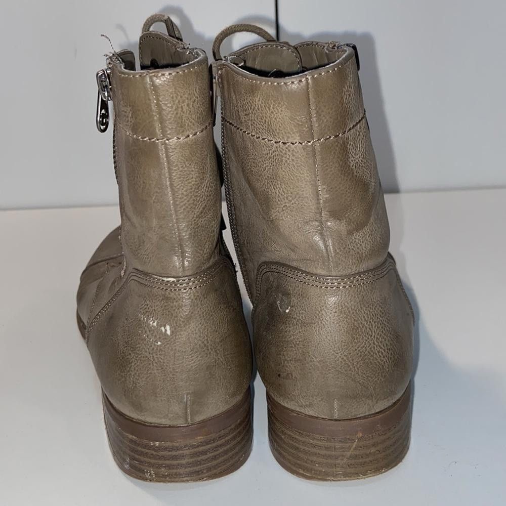 Guess Guess l Y2K Taupe Faux Leather Combat Boots Size 8 Size US 8 / IT 38 - 4 Thumbnail