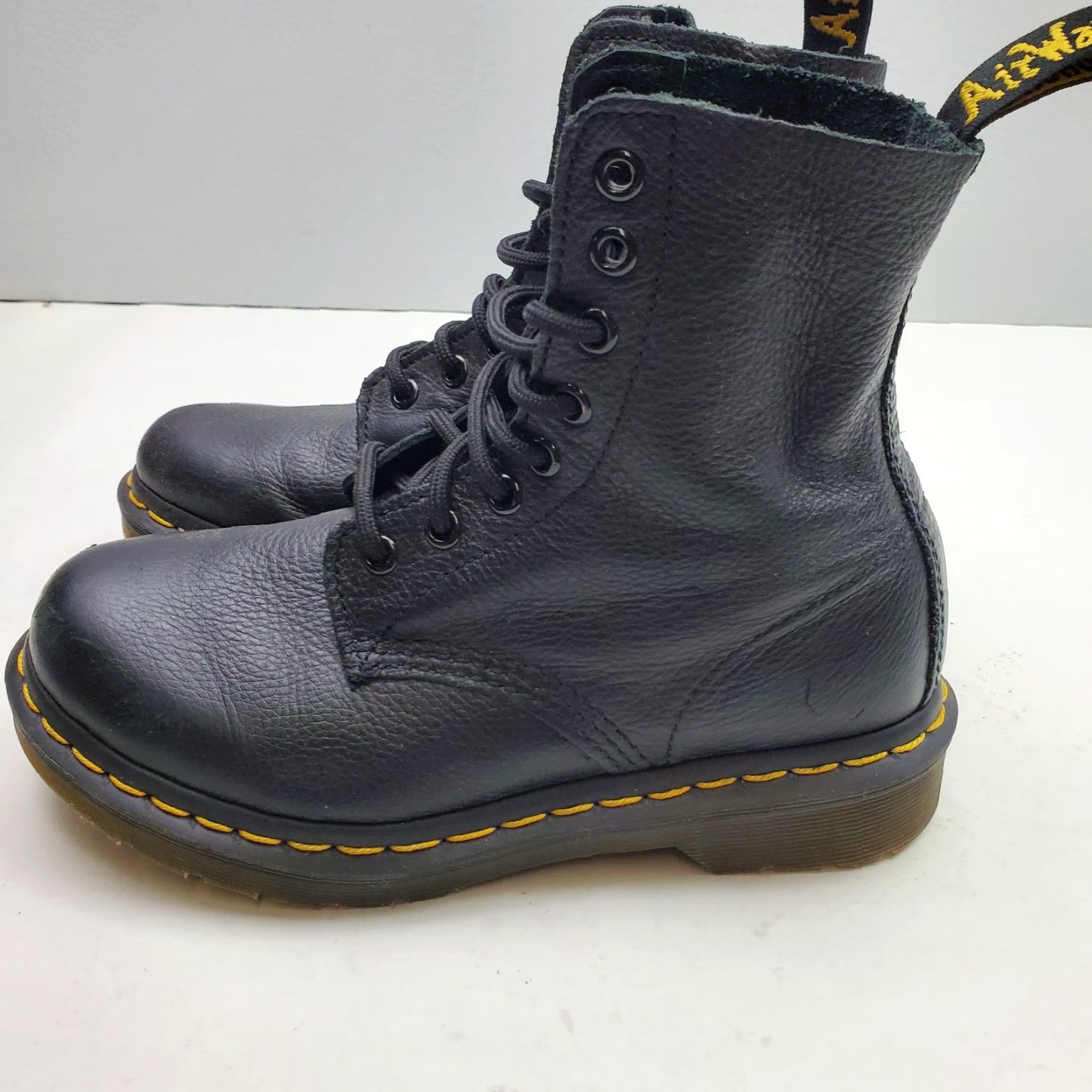 Dr. Martens Doc Martens Combat Boots Womens Size 5 Black Leather 8 Eyelet Laceup Boots Womens Size 5 Black Leather 8 Eyelet Laceup Size US 5 / IT 35 - 7 Thumbnail