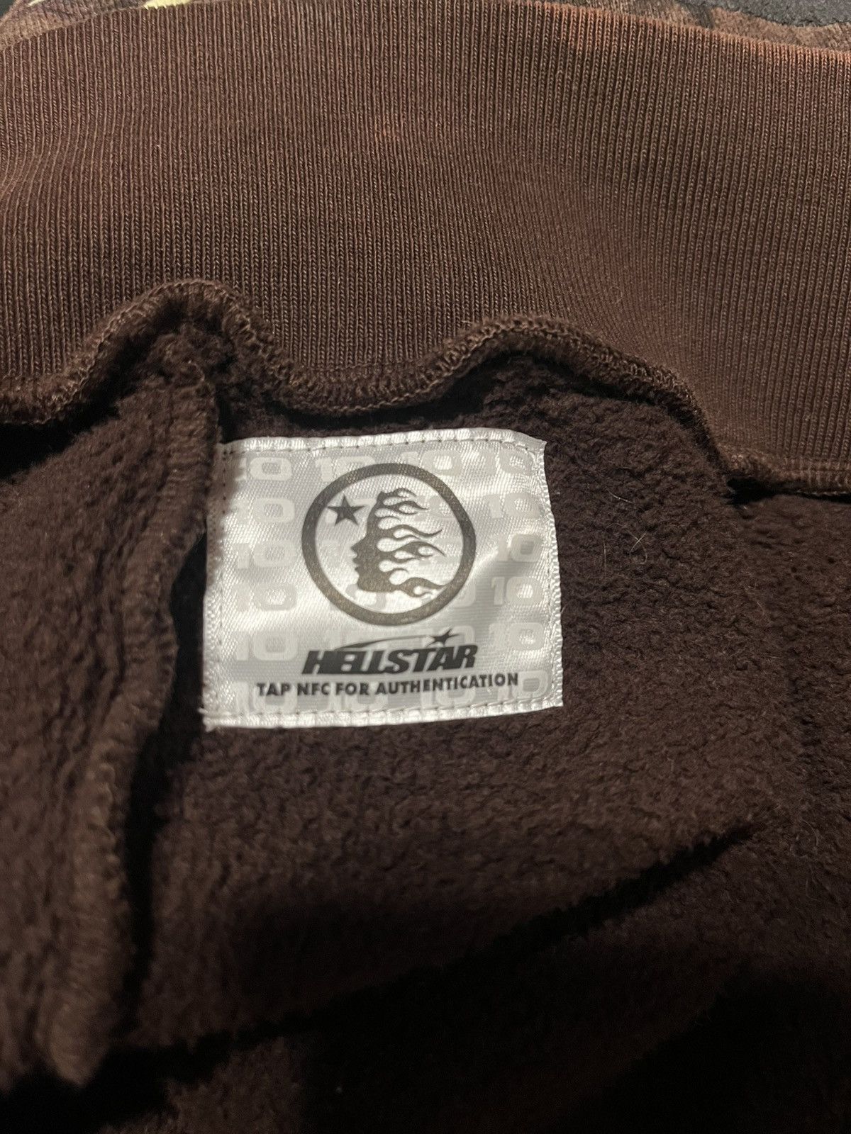 Brown Hellstar Graffiti Hoodie