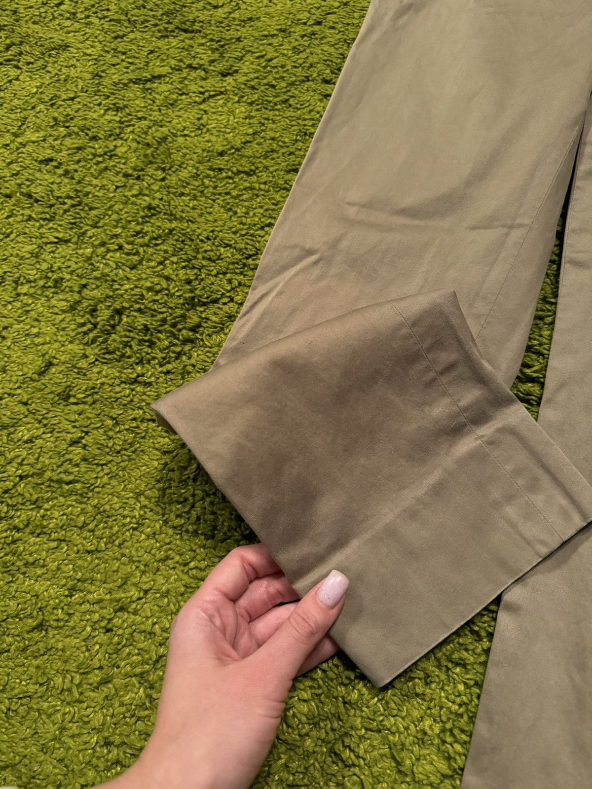 Designer × Jil Sander Jil Sander avant garde khaki pants Size 26" / US 2 / IT 38 - 3 Thumbnail