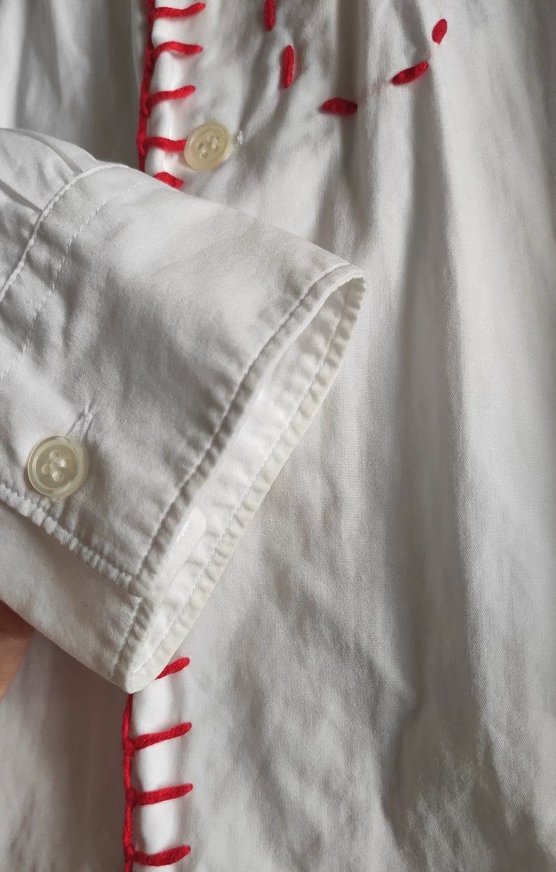 Comme des Garcons Comme Des Garcons Embroidered white shirt Size M / US 6-8 / IT 42-44 - 5 Thumbnail