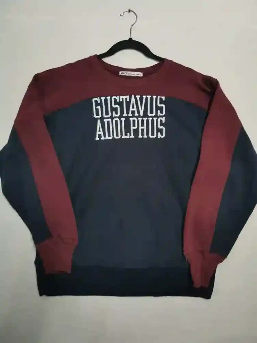 Vintage Vintage Gustavus Adolphus Big Logo Sweatshirt Size US L / EU 52-54 / 3 - 1 Thumbnail