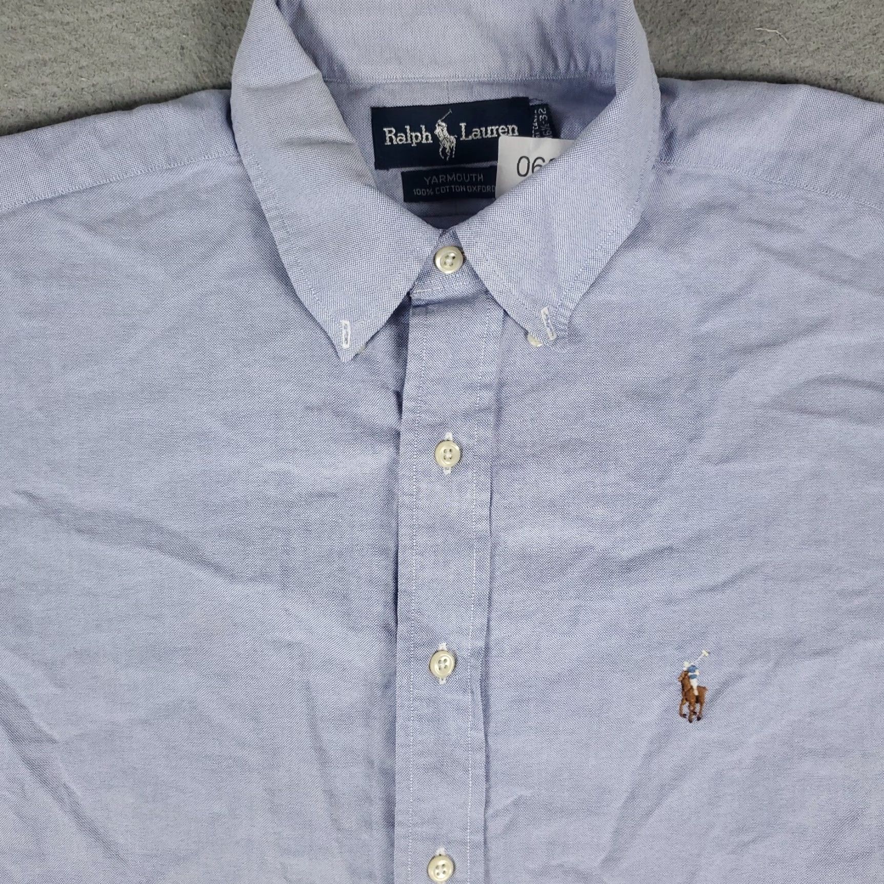Ralph Lauren Ralph Lauren Dress Shirt Mens Size 16.5 Blue Long Sleeve Button-Up Classic American Size 42R - 2 Thumbnail