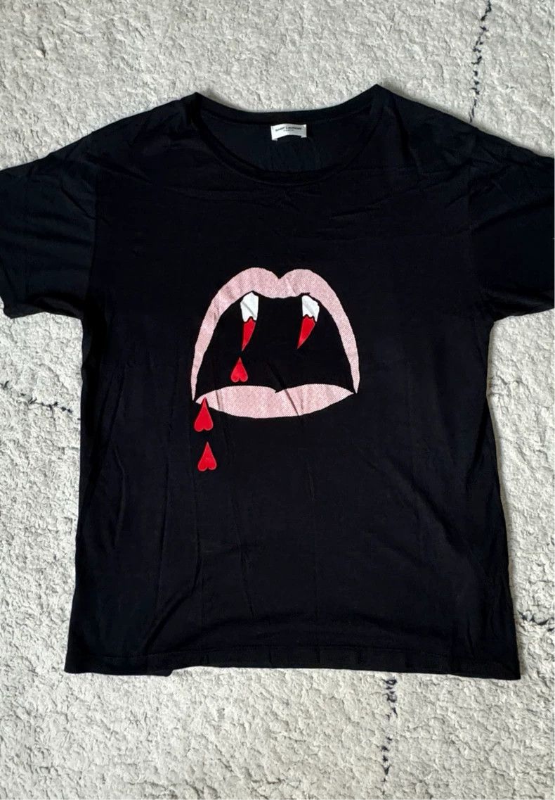Saint Laurent Paris SLP Men's Classic Graphic T-Shirt - dmc Size US XS / EU 42 / 0 - 1 Thumbnail