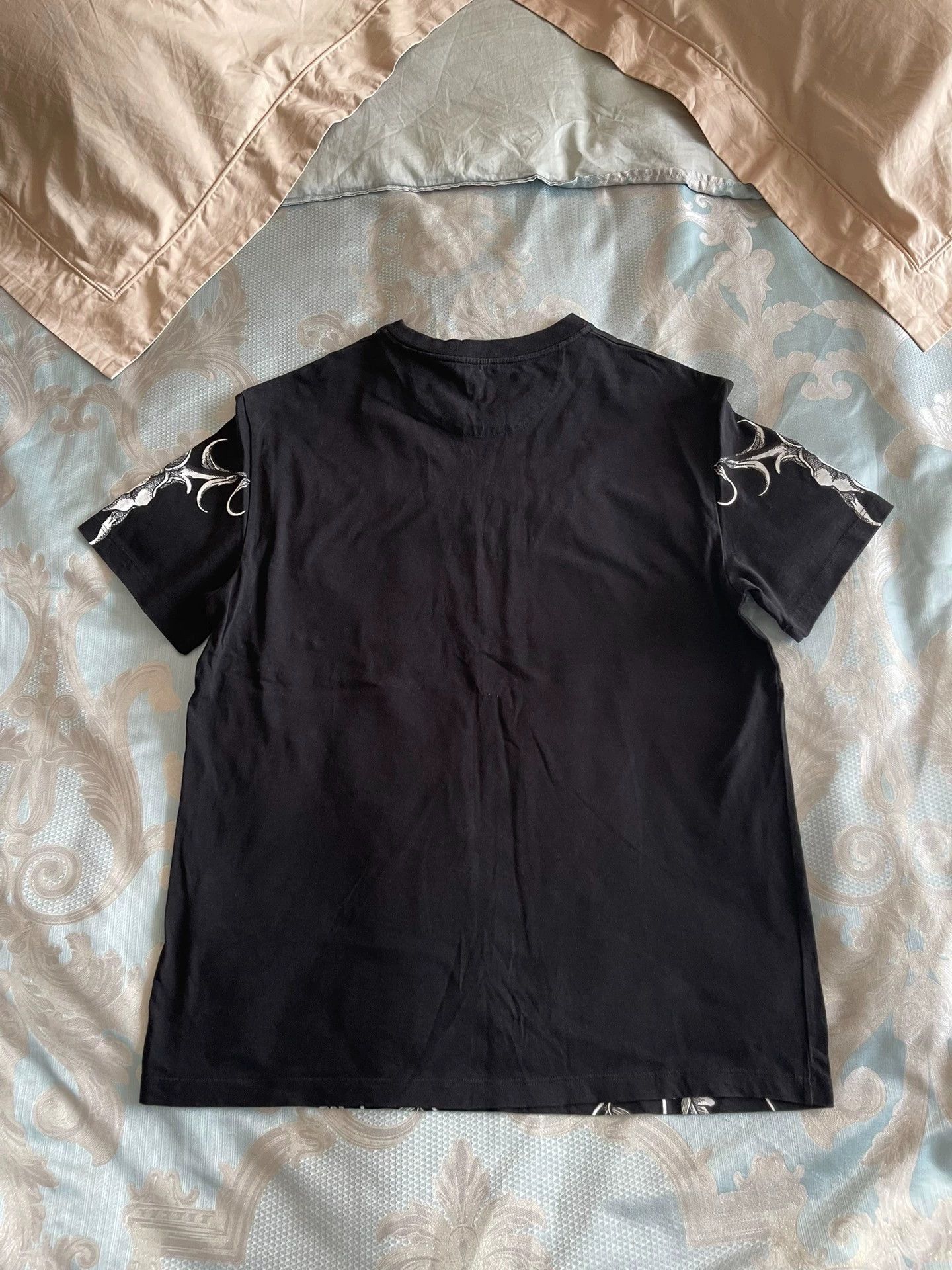 Valentino VALENTINO M Short Sleeve Tee Black White Print Logo Size US M / EU 48-50 / 2 - 5 Thumbnail