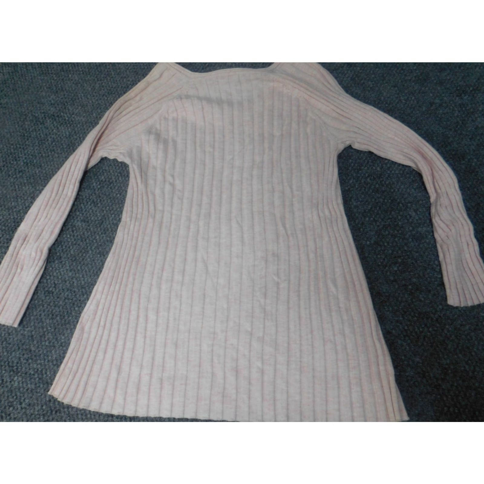 J. Jill J. Jill Womens Sweater Pullover Knit Crew Neck Raglan Long Sleeve Pink Petite Medium Regular Stretch Button Knit Winter Size M / US 6-8 / IT 42-44 - 7 Thumbnail