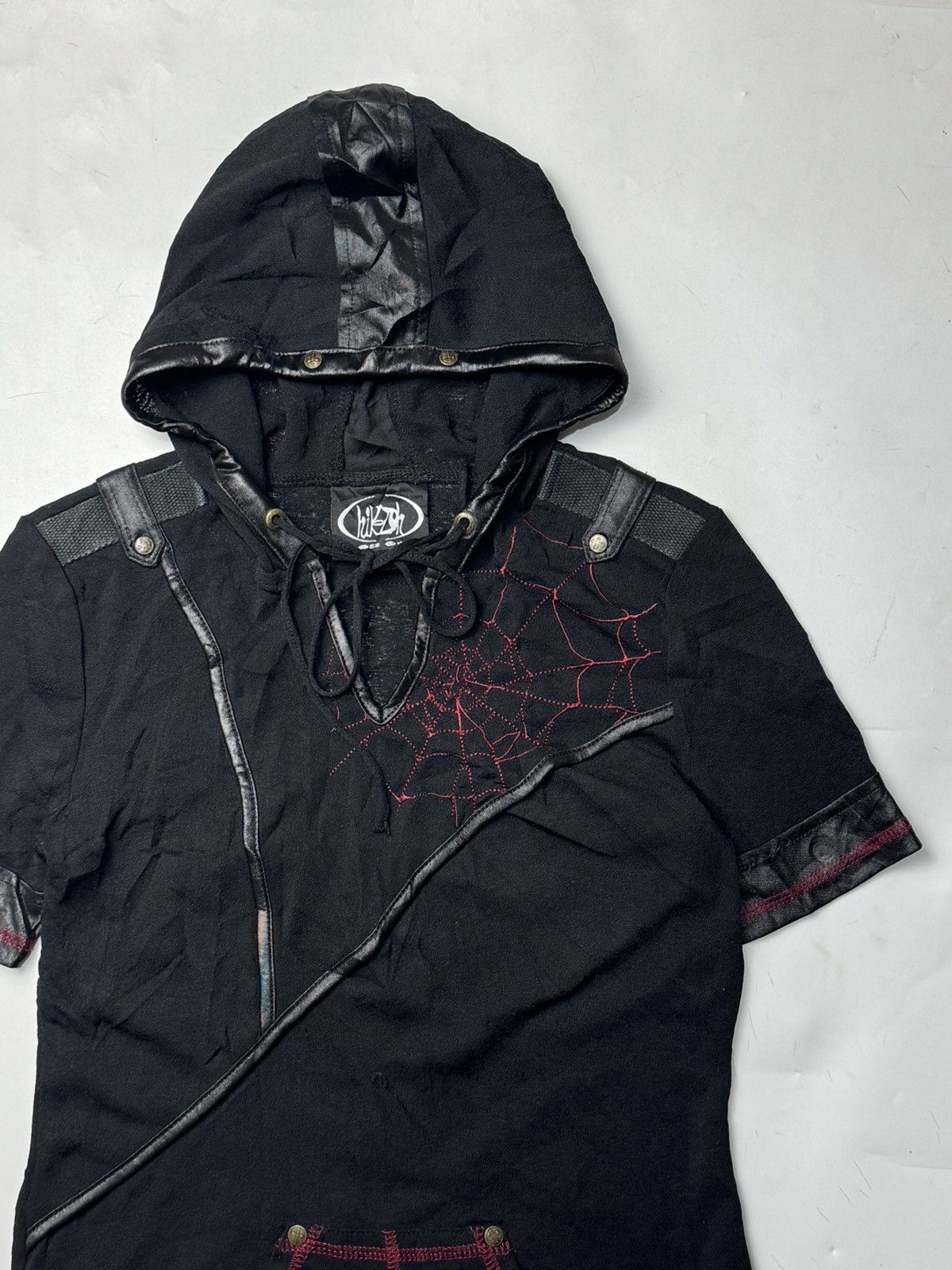 If Six Was Nine × Japanese Brand × Le Grande Bleu (L.G.B.) Punk LGB Ozzon Spider Hooded Tees Japanese Styled Size US XS / EU 42 / 0 - 3 Thumbnail