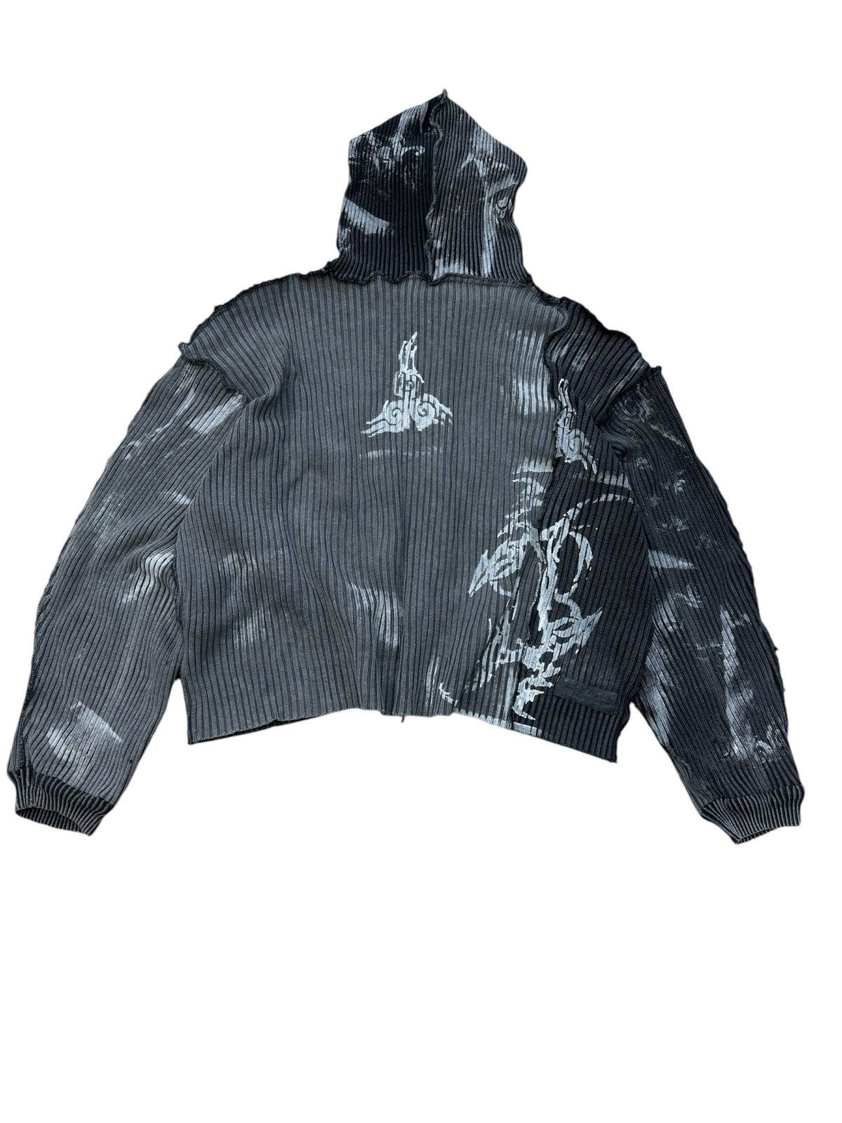 Hysteric Glamour × Japanese Brand ARCHIVE PRINTED HOODIE L.G.B. Style SWEATER RIPPED Size US L / EU 52-54 / 3 - 8 Thumbnail