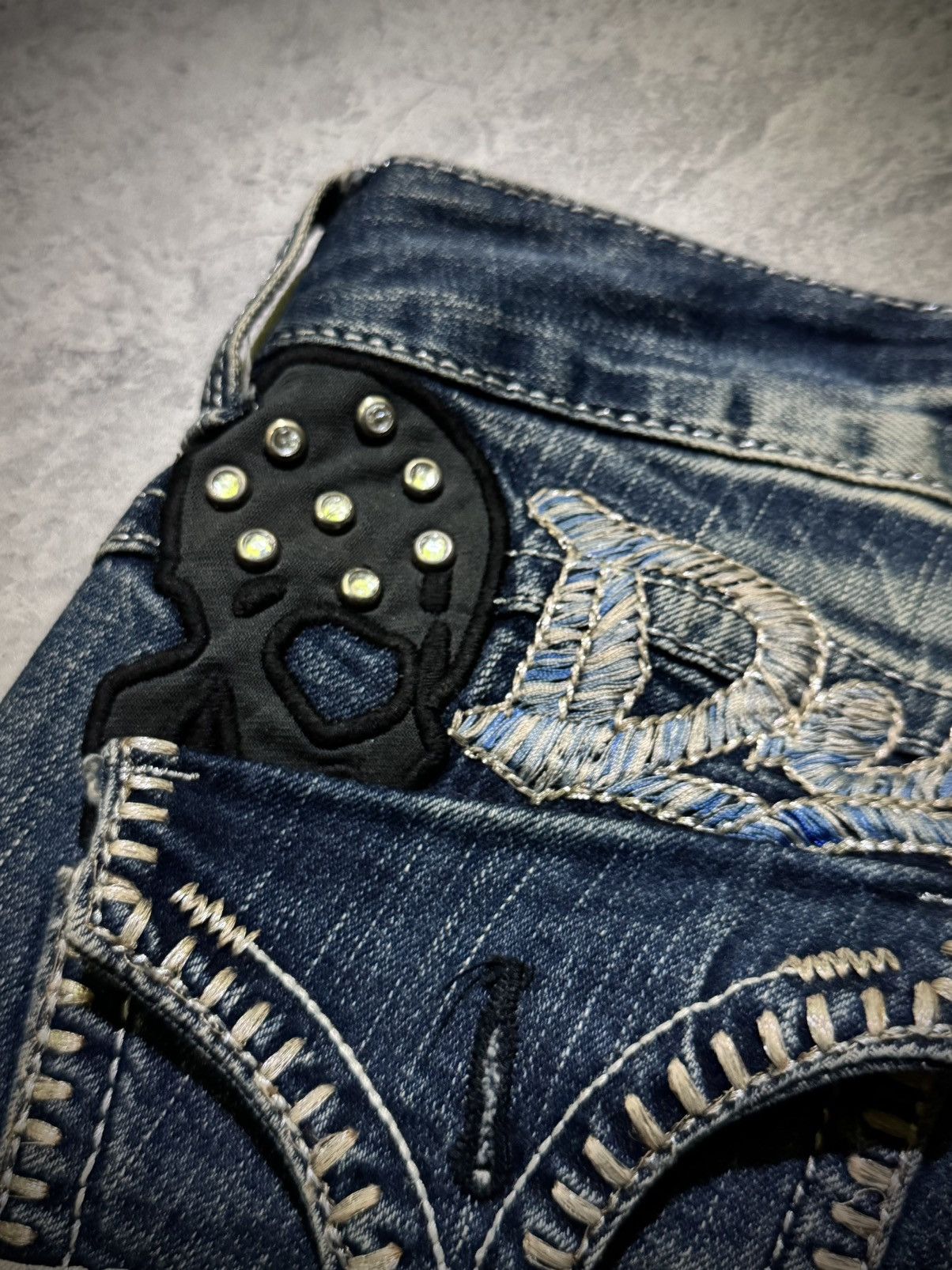 Hysteric Glamour Y2k Red Peppers skull studded ifsixwasnine bootcut jeans Size US 29 - 10 Thumbnail