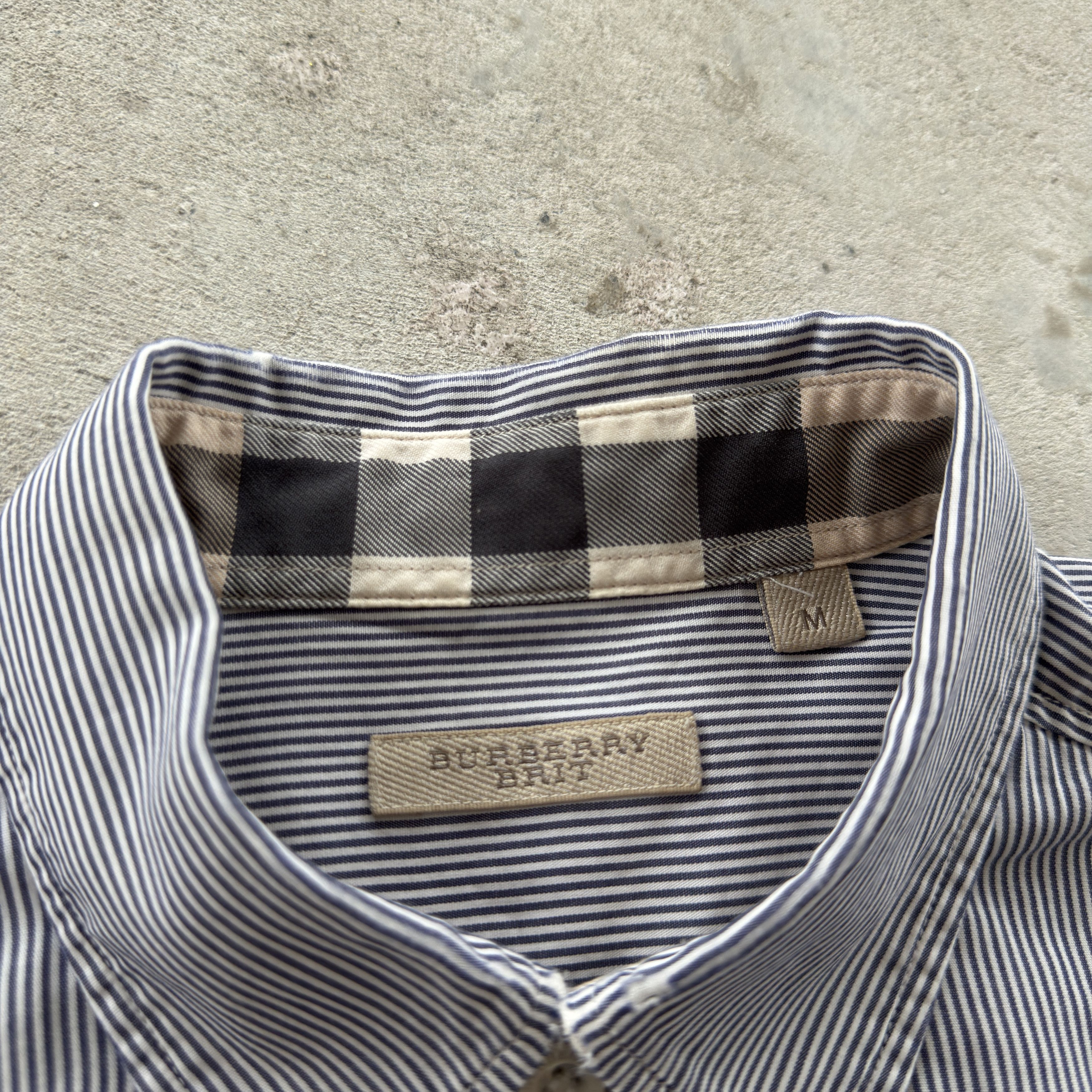 Burberry Vintage 90s Burberry Striped Button Ups Shirt Size US M / EU 48-50 / 2 - 6 Thumbnail