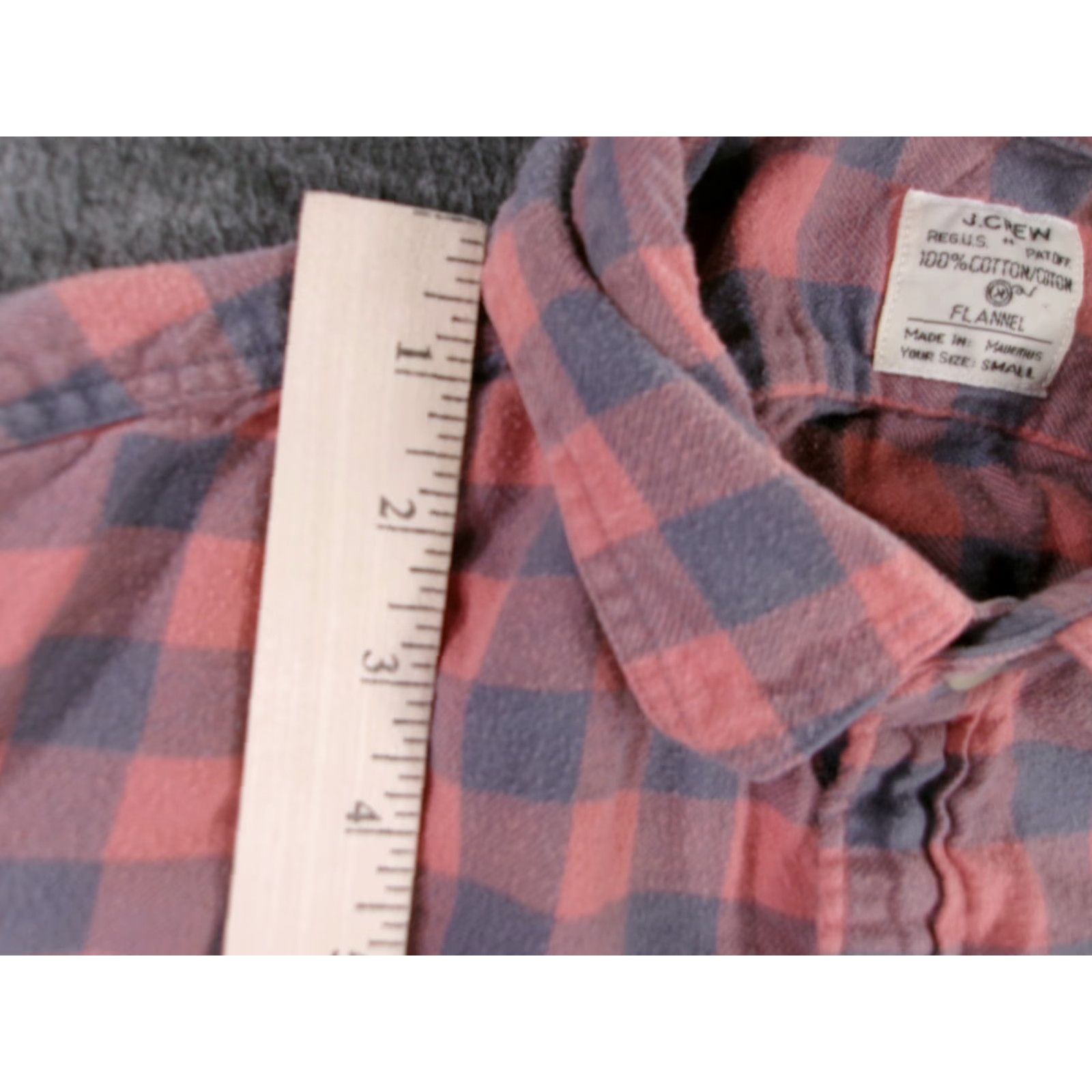 J.Crew VINTAGE J.CREW Plaid Flannel Button-Up Shirt Men Small Red Blue Classic Lumberjack Outdoor 90s Mens Size US S / EU 44-46 / 1 - 4 Thumbnail