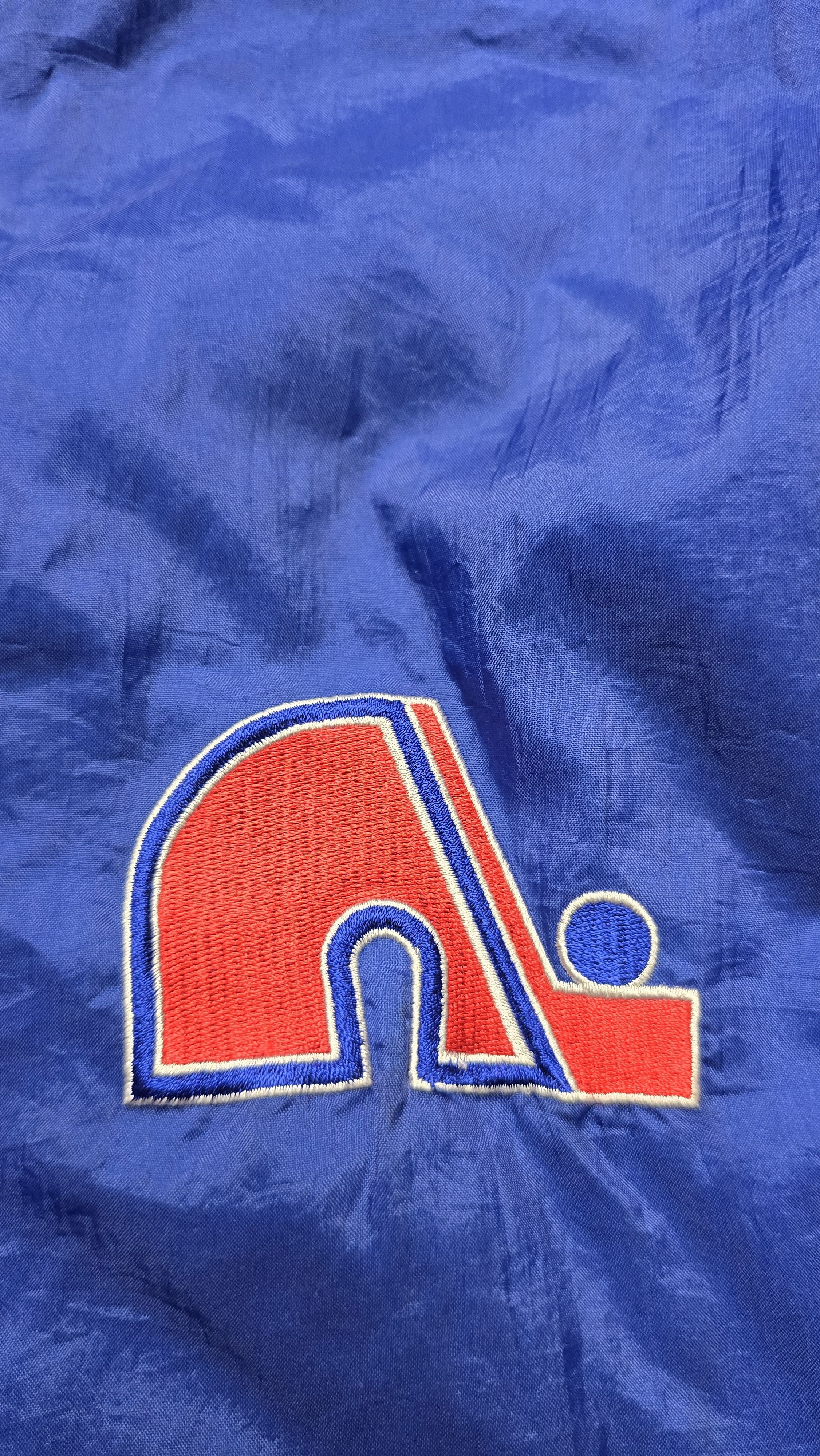 Starter Starter Quebec Nordiques Jacket 90s Vintage Blue Windbreaker Size US XL / EU 56 / 4 - 7 Thumbnail